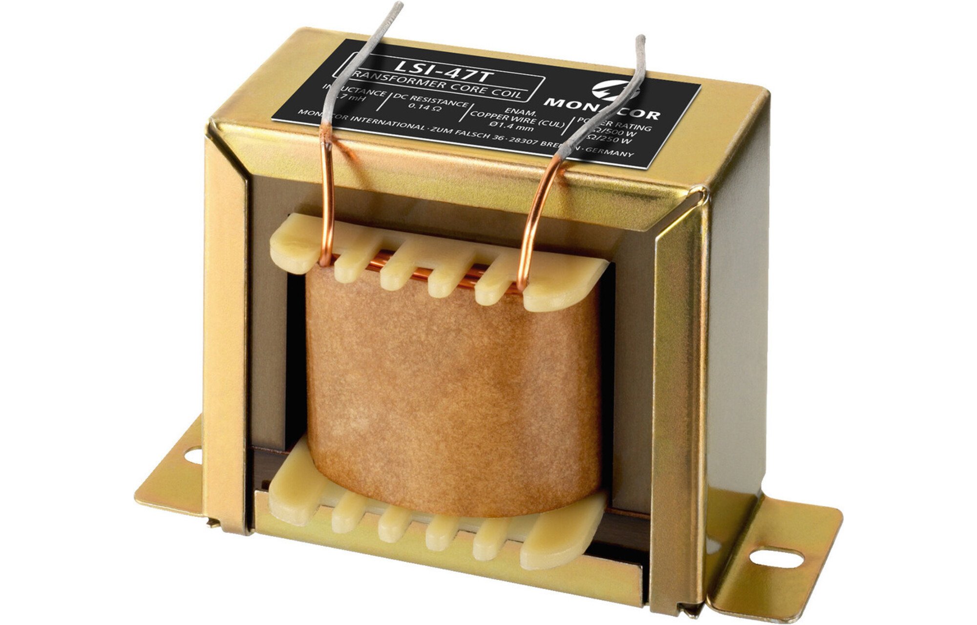 Monacor LSI-47T | 4,7 mH | 0,14 ohm | 5% | 17 AWG