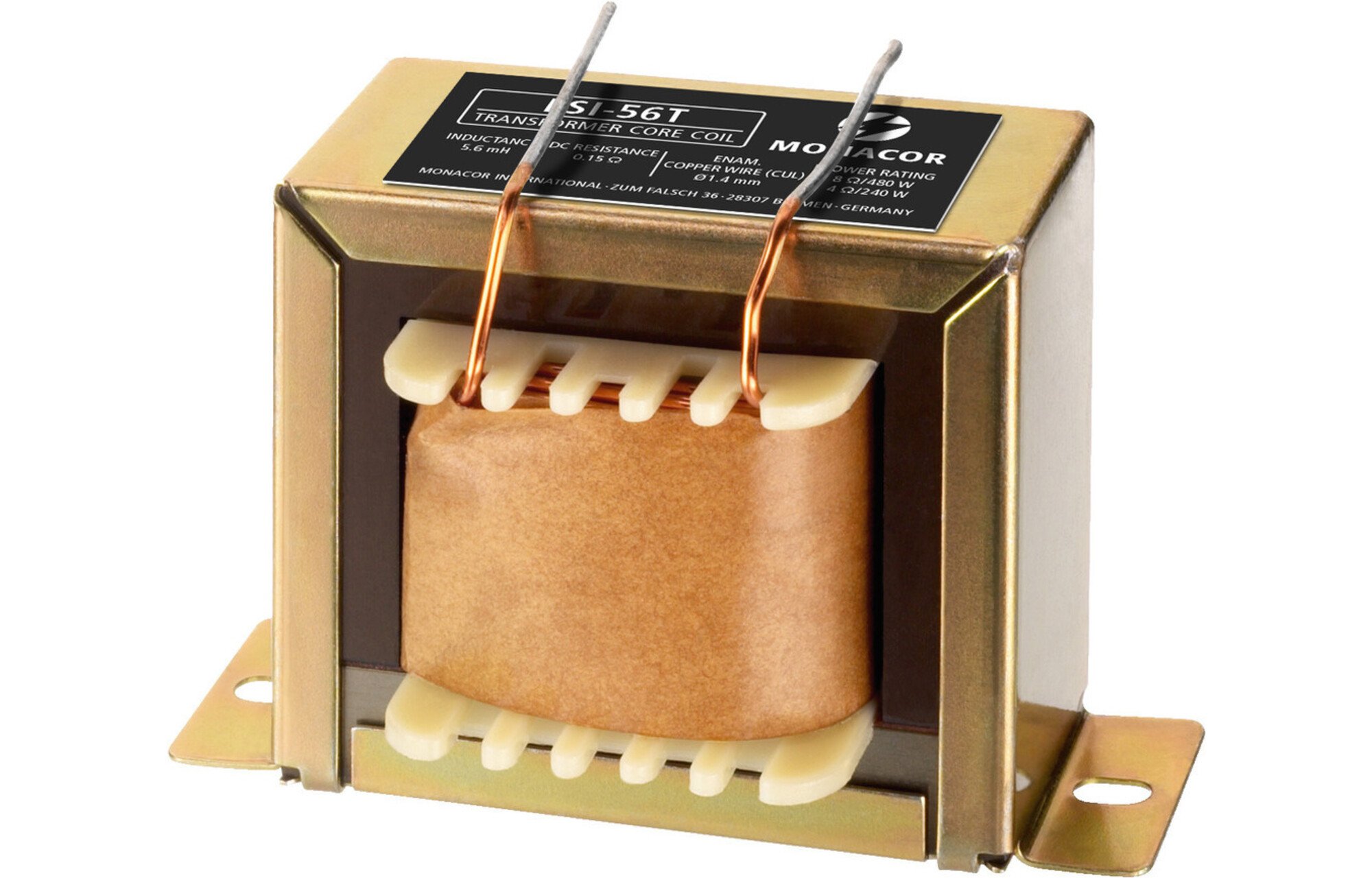 Monacor LSI-56T | 5,6 mH | 0,15 ohm | 5% | 17 AWG