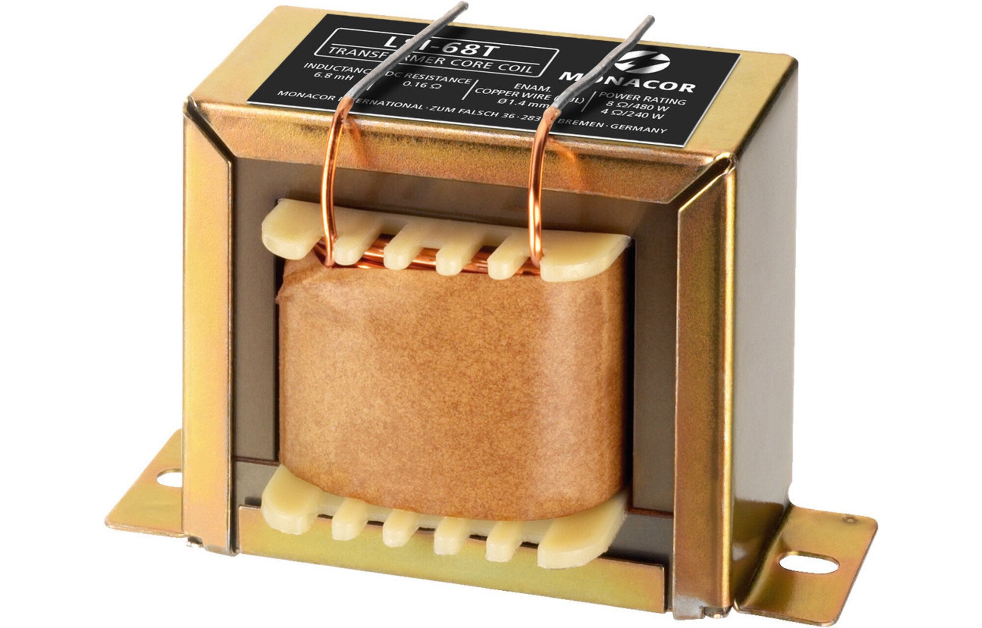 Monacor LSI-68T | 6,8 mH | 0,16 ohm | 5% | 17 AWG