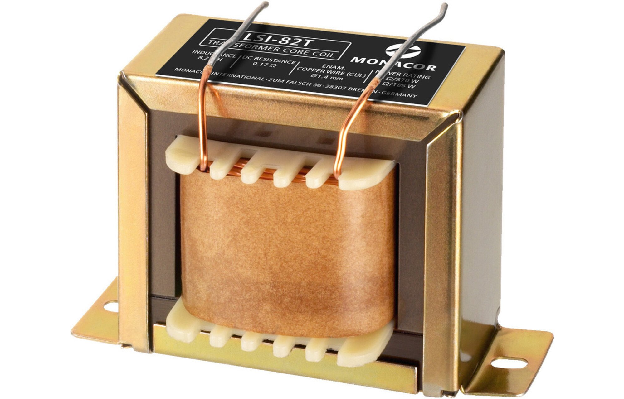 Monacor LSI-82T | 8,2 mH | 0,17 ohm | 5% | 17 AWG