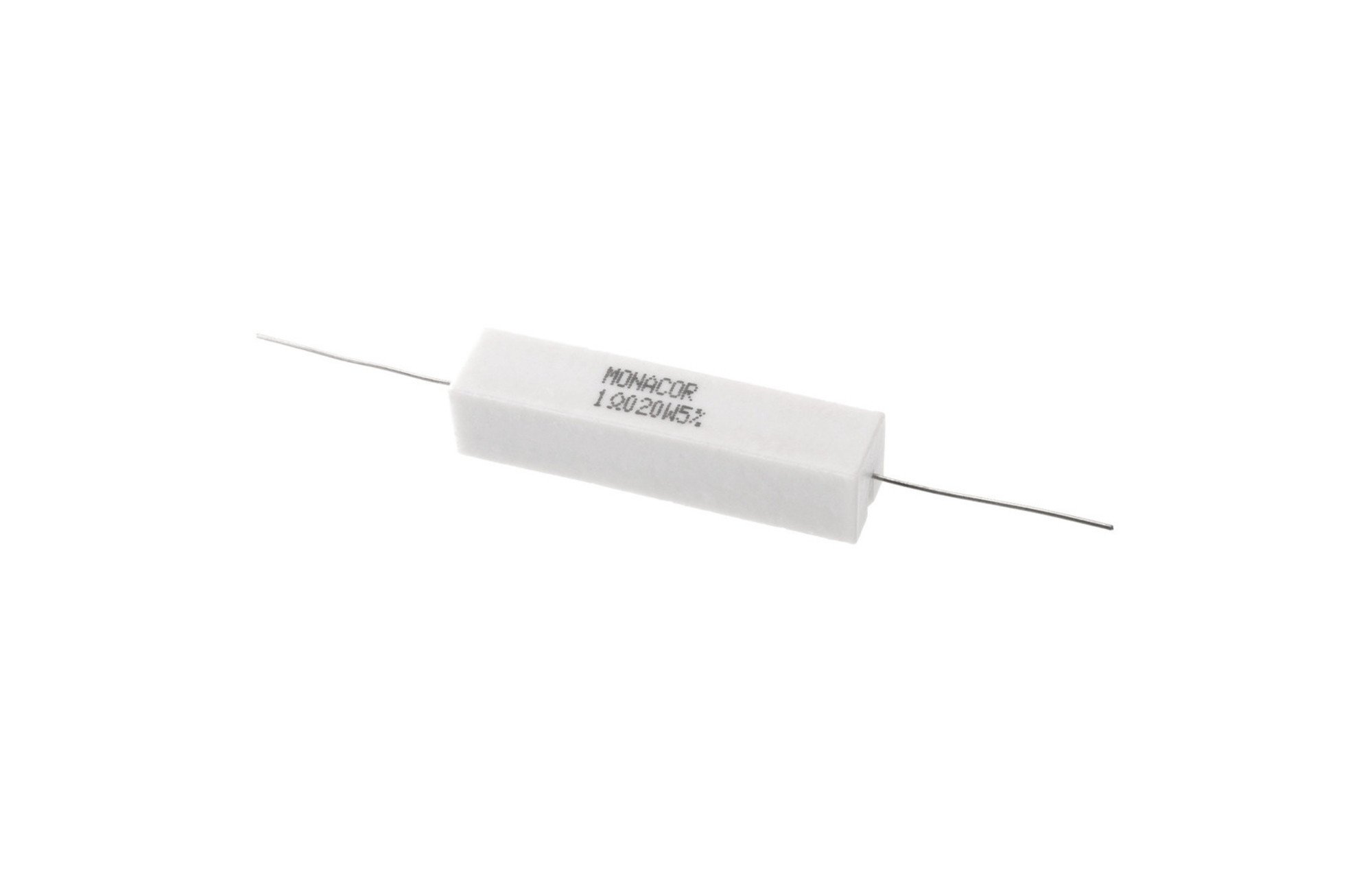 Monacor LSR-10/20 | 1,0 ohm | 20 W | 5% | nagyteljesítményű kerámiaellenállás