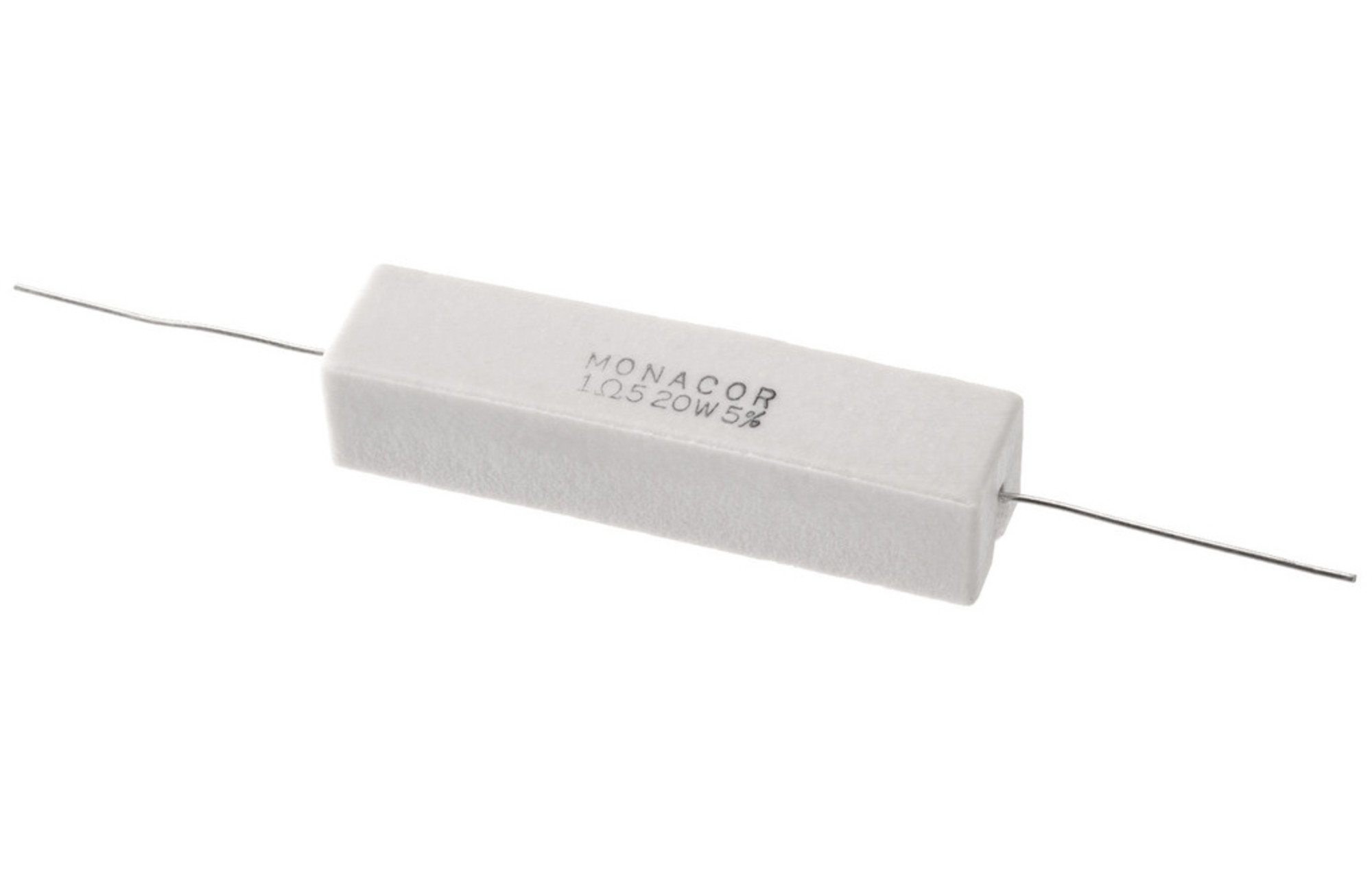 Monacor LSR-15/20 | 1,5 ohm | 20 W | 5% | nagyteljesítményű kerámiaellenállás