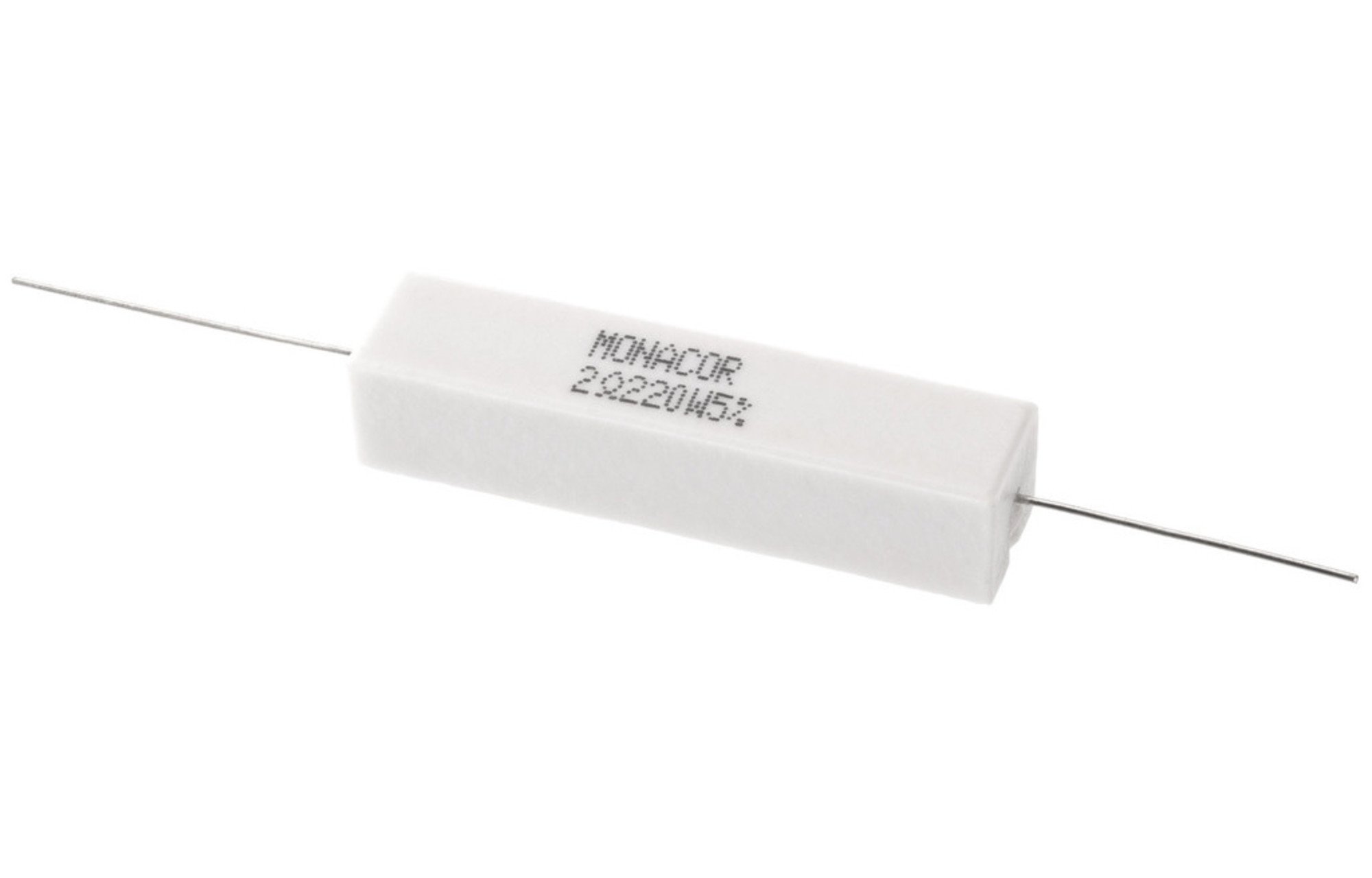 Monacor LSR-22/20 | 2,2 ohm | 20 W | 5% | nagyteljesítményű kerámiaellenállás