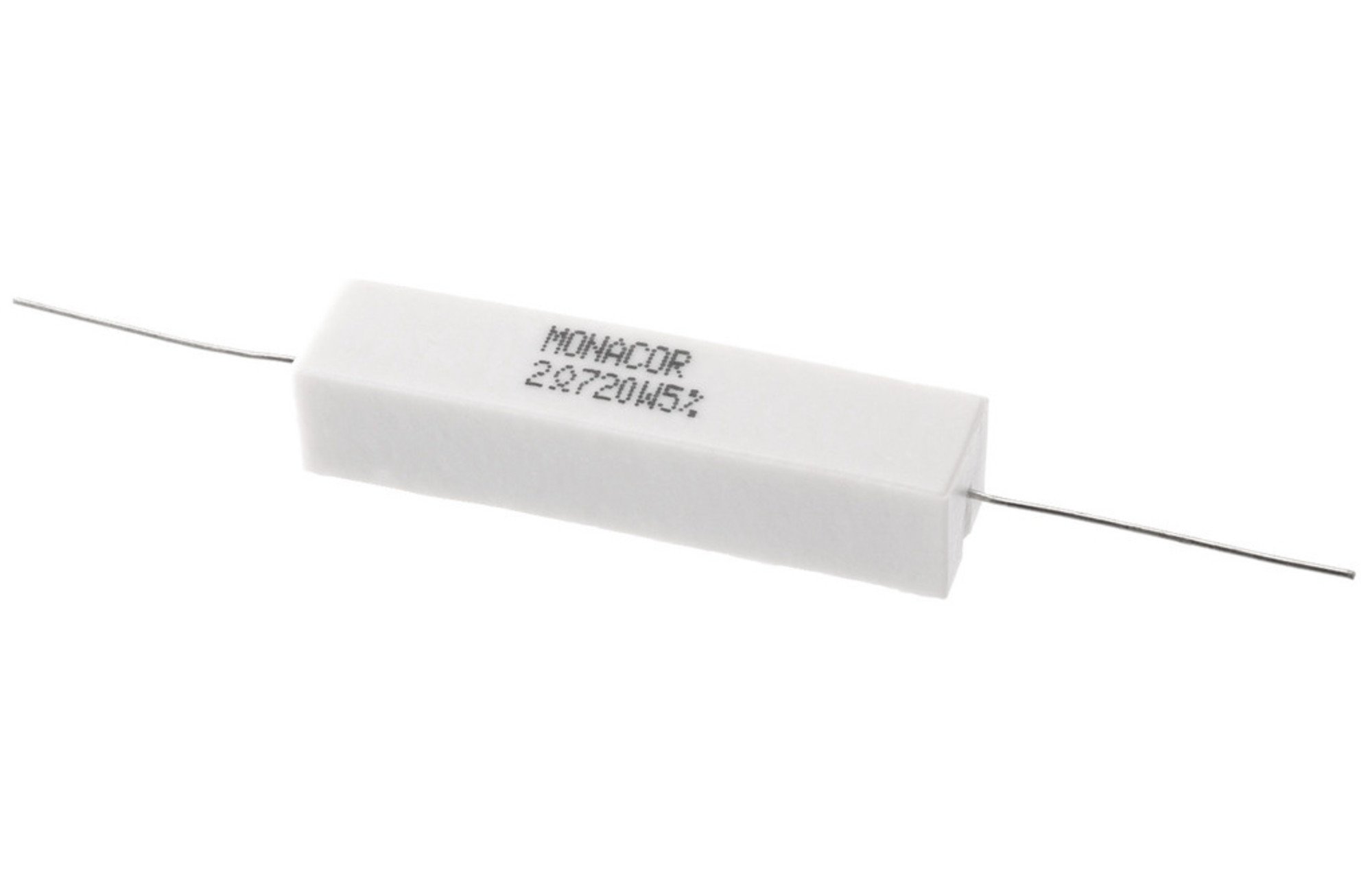 Monacor LSR-27/20 | 2,7 ohm | 20 W | 5% | nagyteljesítményű kerámiaellenállás