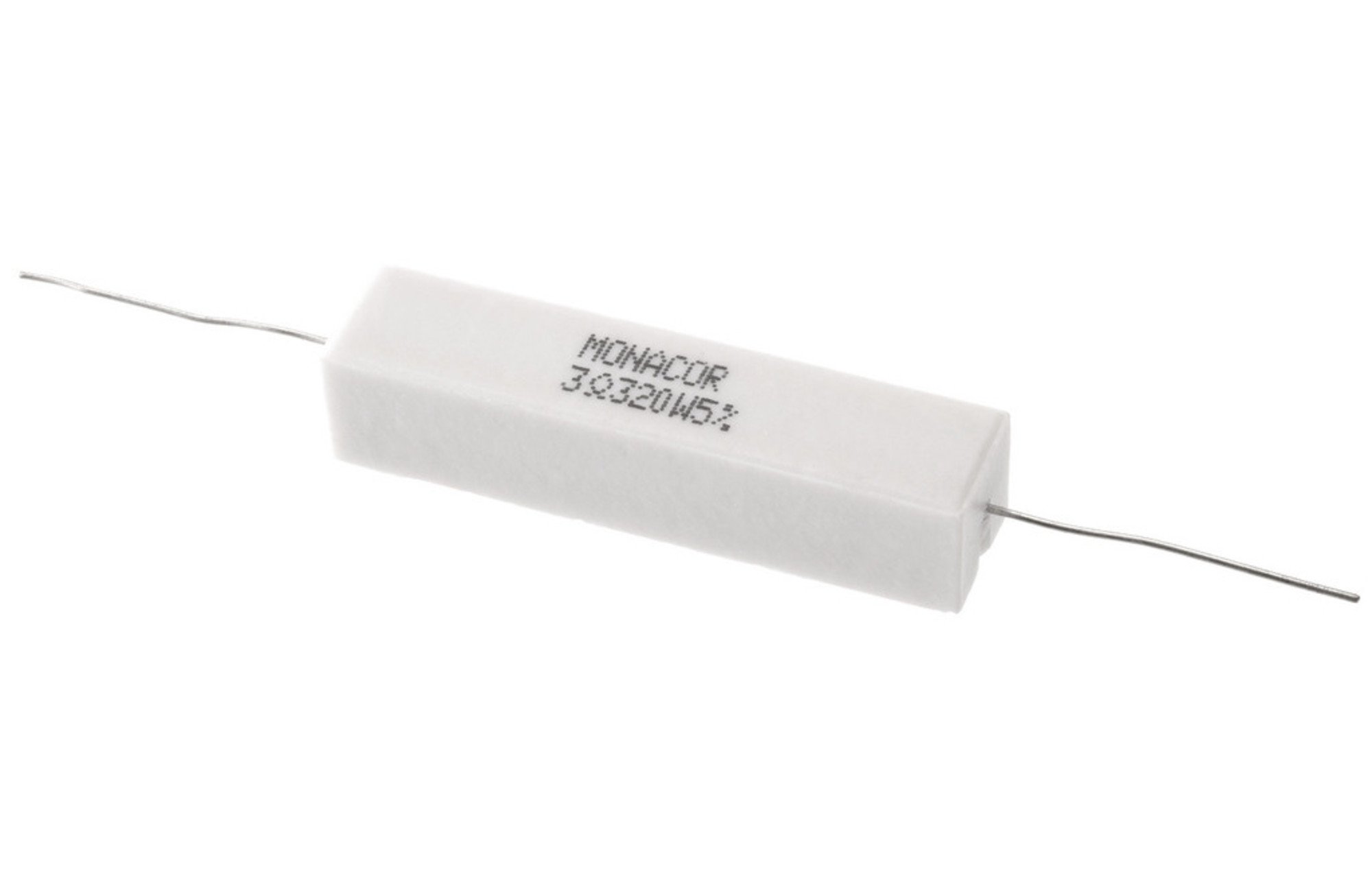 Monacor LSR-33/20 | 3,3 ohm | 20 W | 5% | nagyteljesítményű kerámiaellenállás