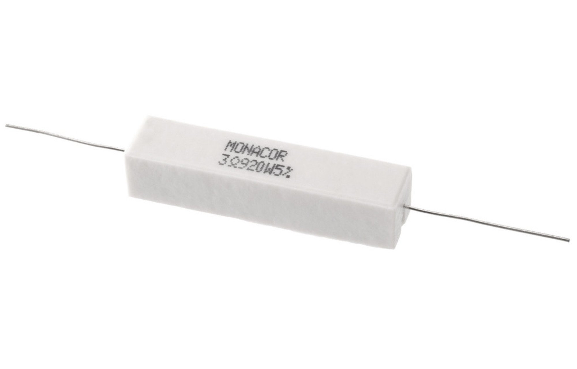 Monacor LSR-39/20 | 3,9 ohm | 20 W | 5% | nagyteljesítményű kerámiaellenállás