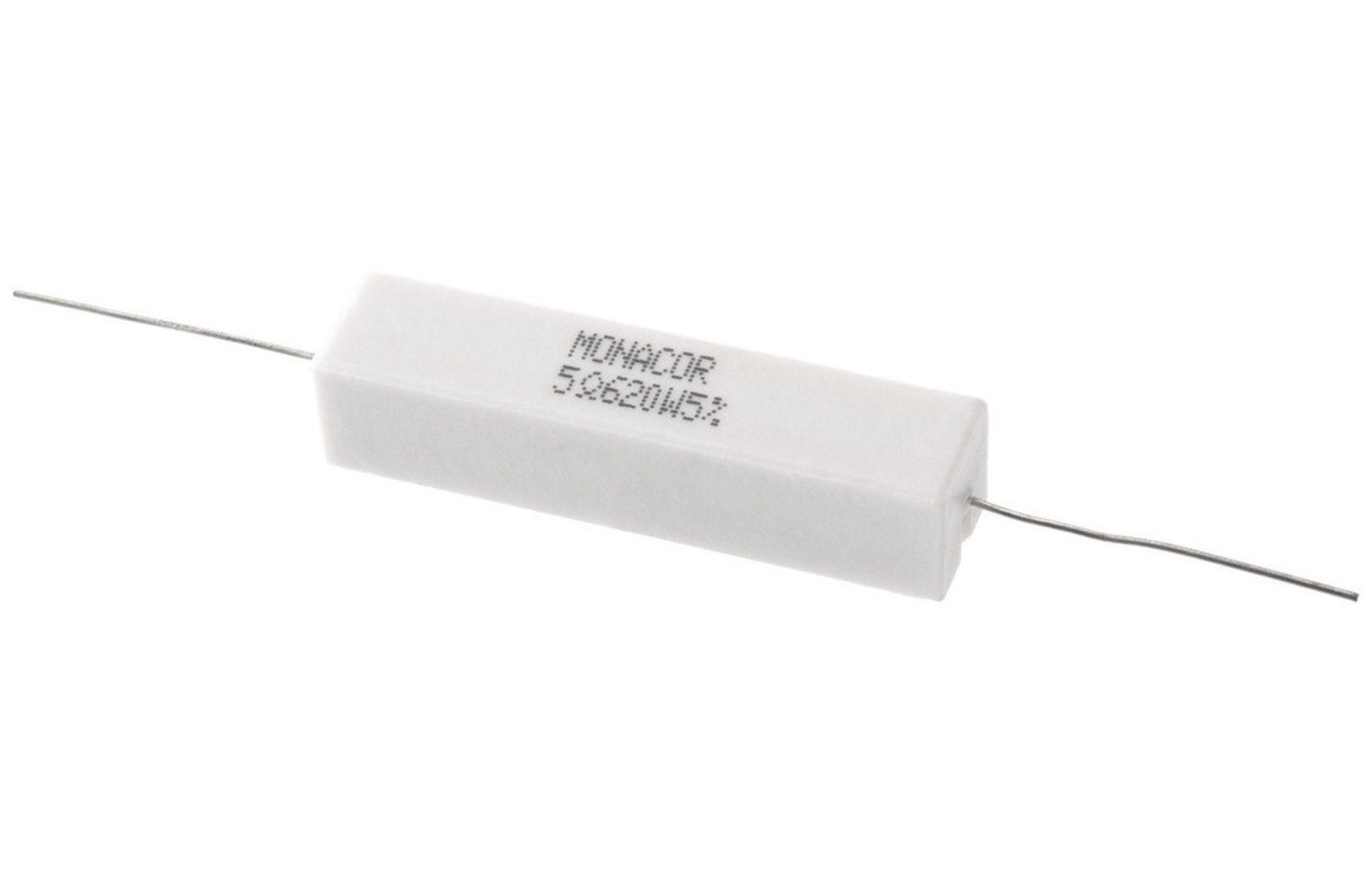Monacor LSR-56/20 | 5,6 ohm | 20 W | 5% | nagyteljesítményű kerámiaellenállás