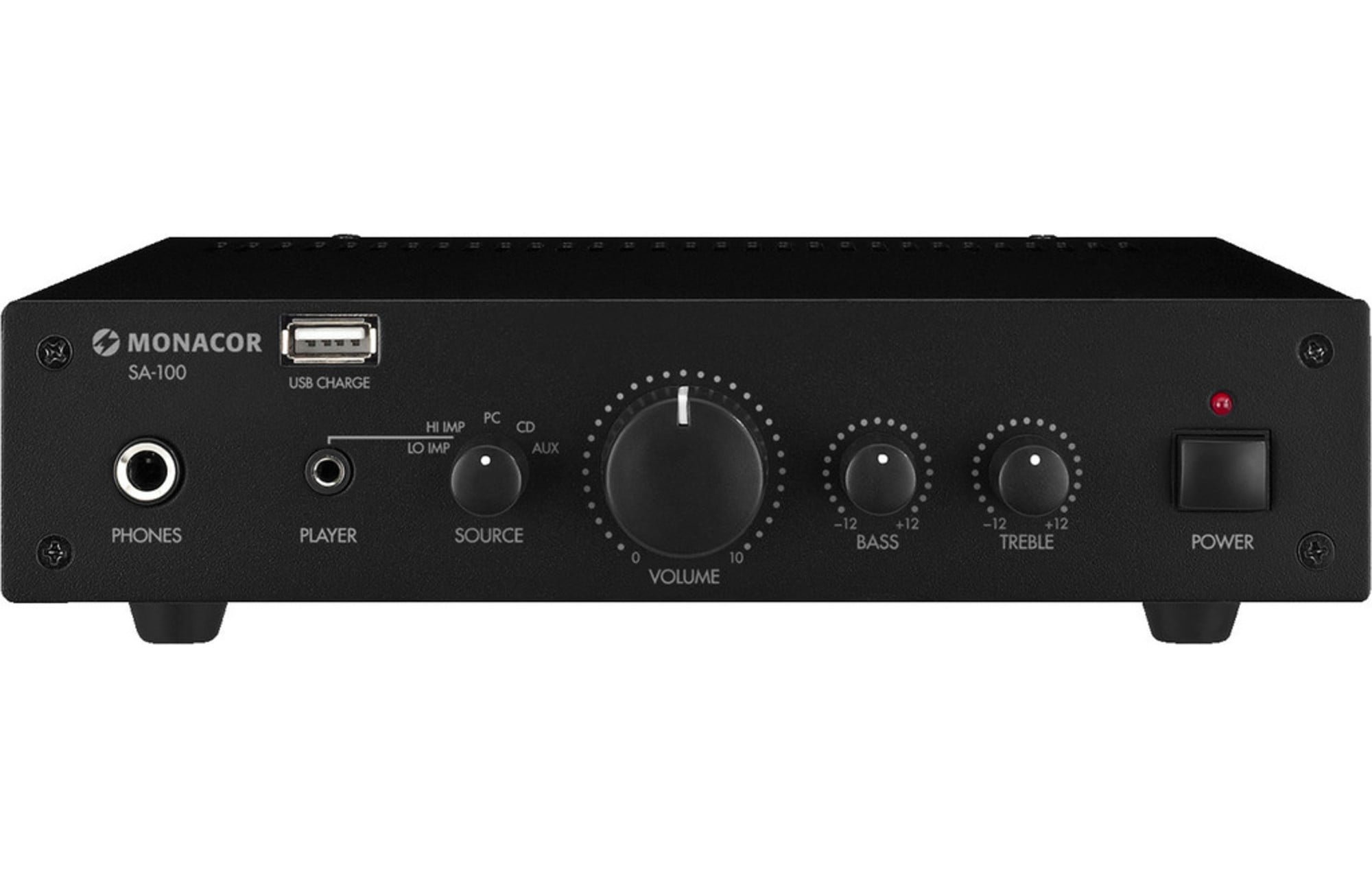 Monacor SA-100 mini stereo erősítő