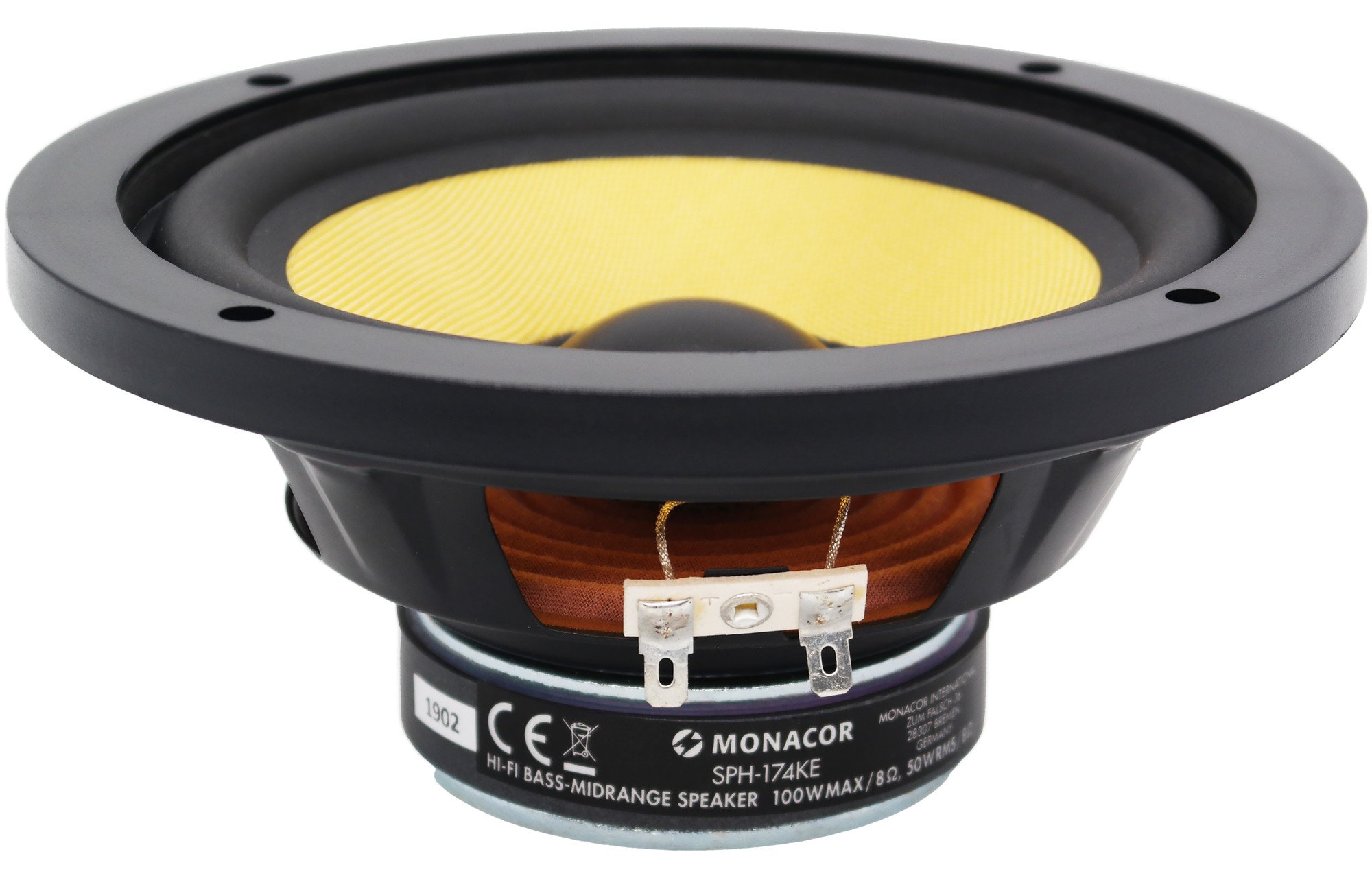 Monacor SPH-174KE 6-1/2" Kevlar kónusz mélyközépsugárzó 8 Ohm