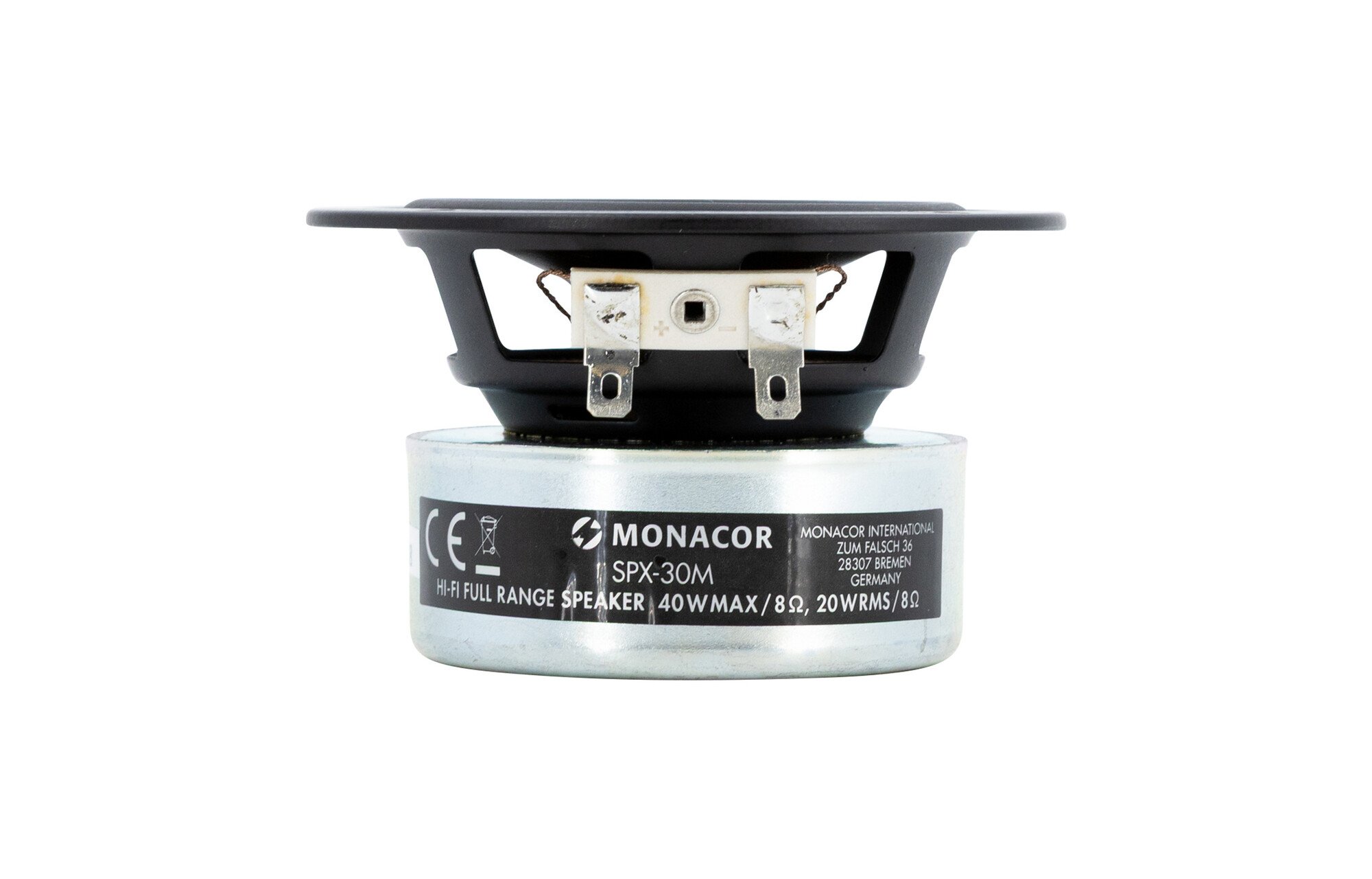 Monacor SPX-30M 3" szélessávú mélysugárzó 8 ohm