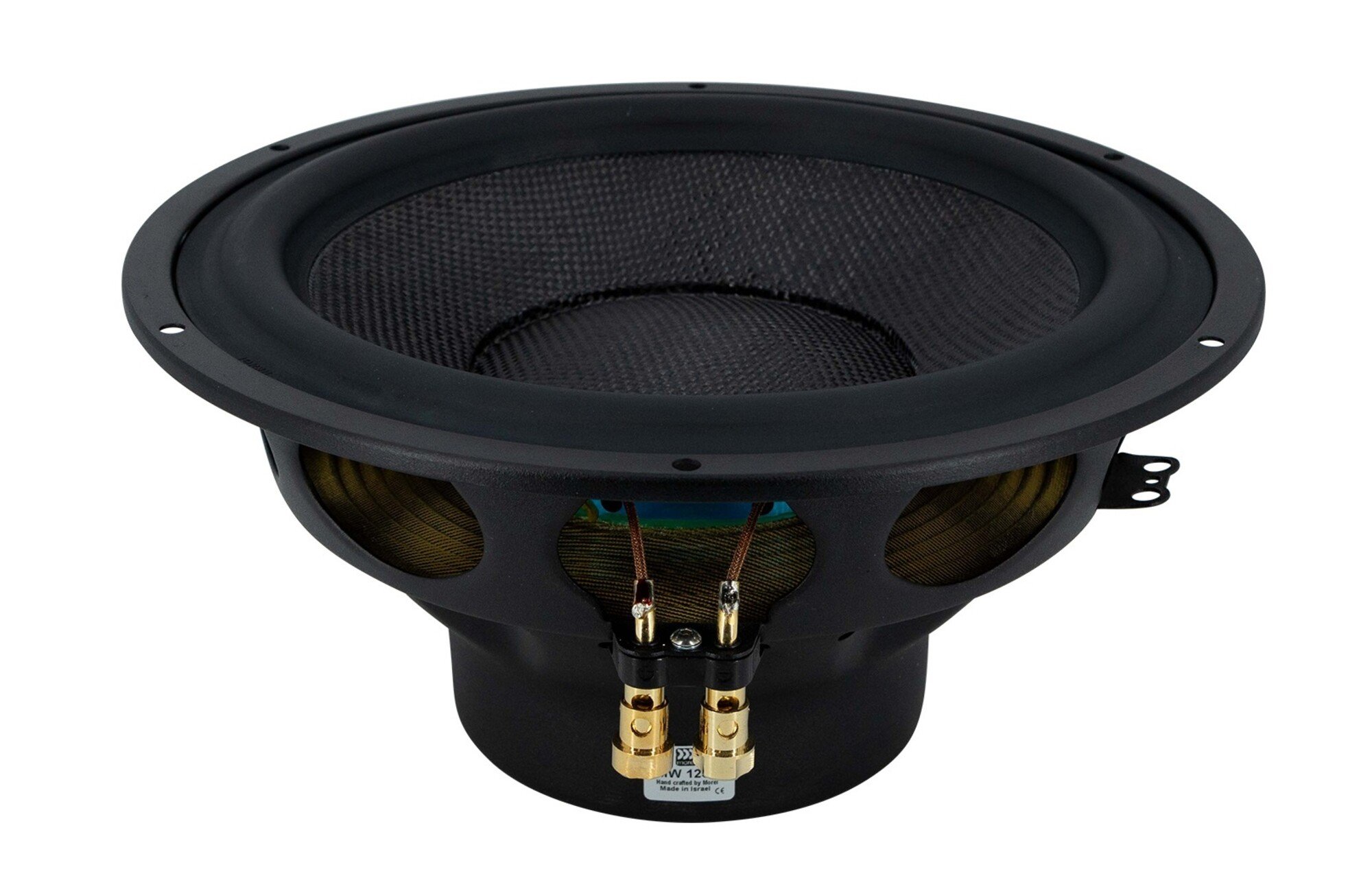 Morel MW1258 Classic széria 12" papír/Carbon rost kónusz submélysugárzó 8 Ohm