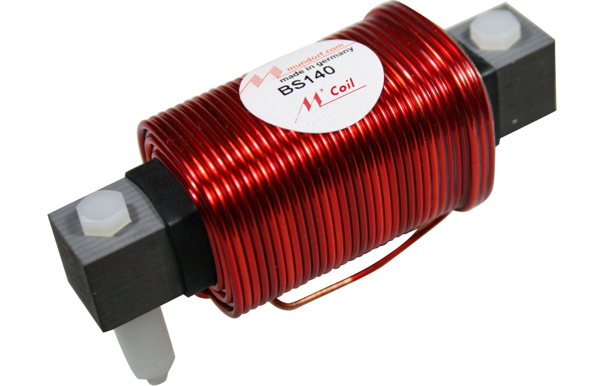Mundorf BS140-2.2 | 2.2 mH | 0.15 Ω | 3% | 15 AWG | MCoil FERON Stack core