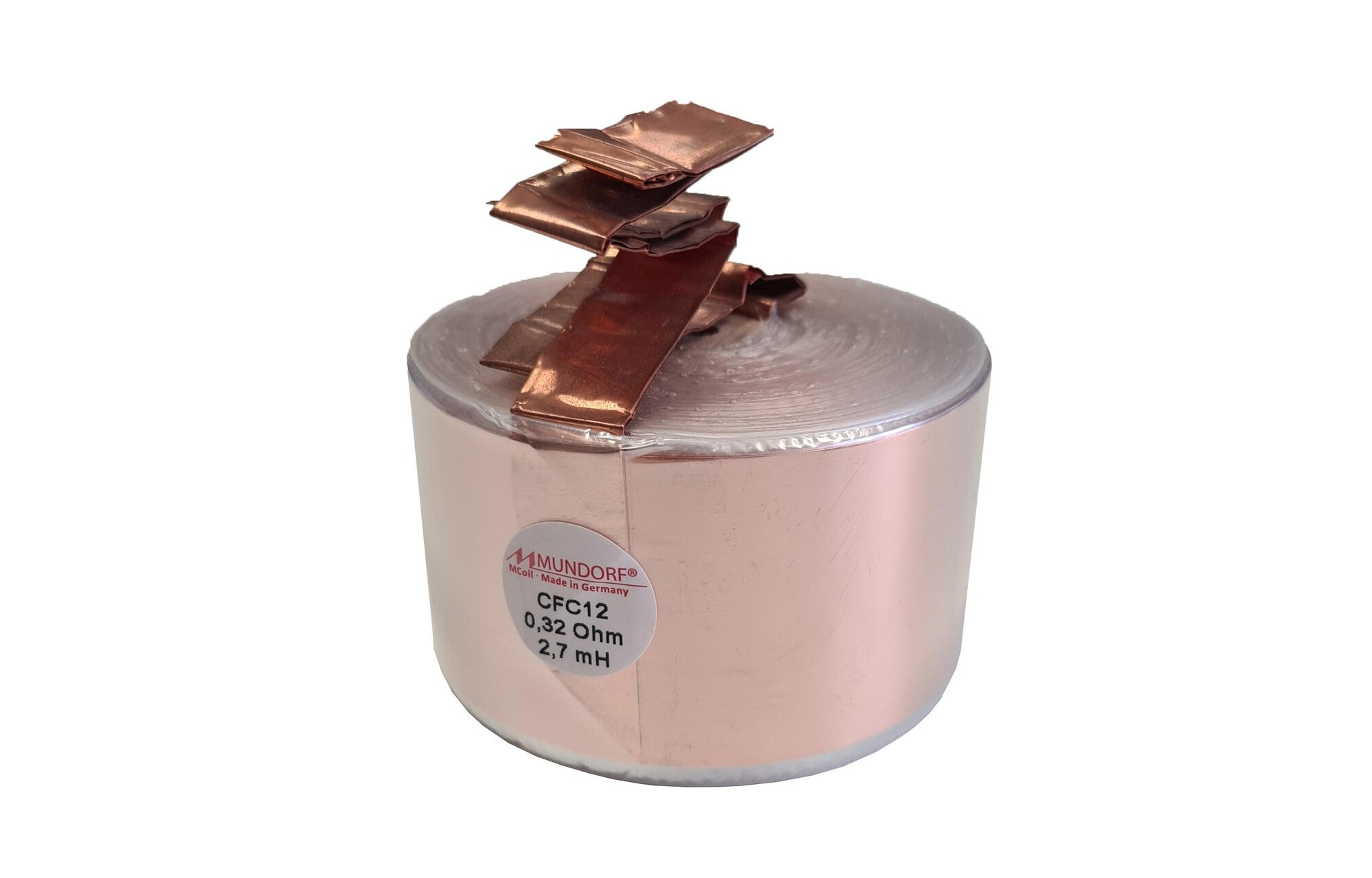 Mundorf CFC12-2,7 | 2,70 mH | 0,32 ohm | 2% | 12 AWG | Fóliatekercs