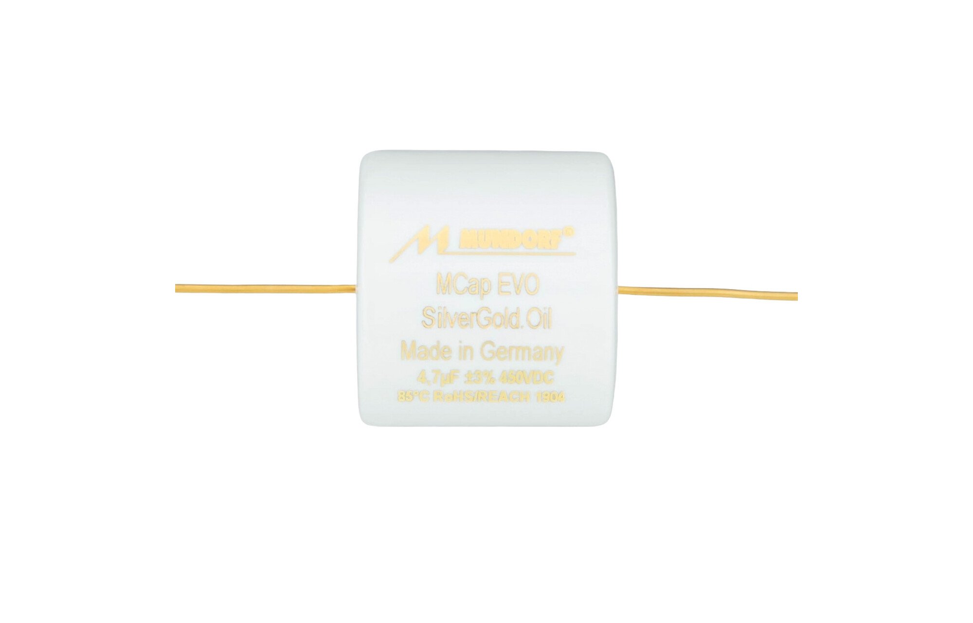 Mundorf MESGO-1,5T3.450 | 1,5 µF | 3% | 450 V | Mcap EVO SILVERGOLD olajkondenzátor