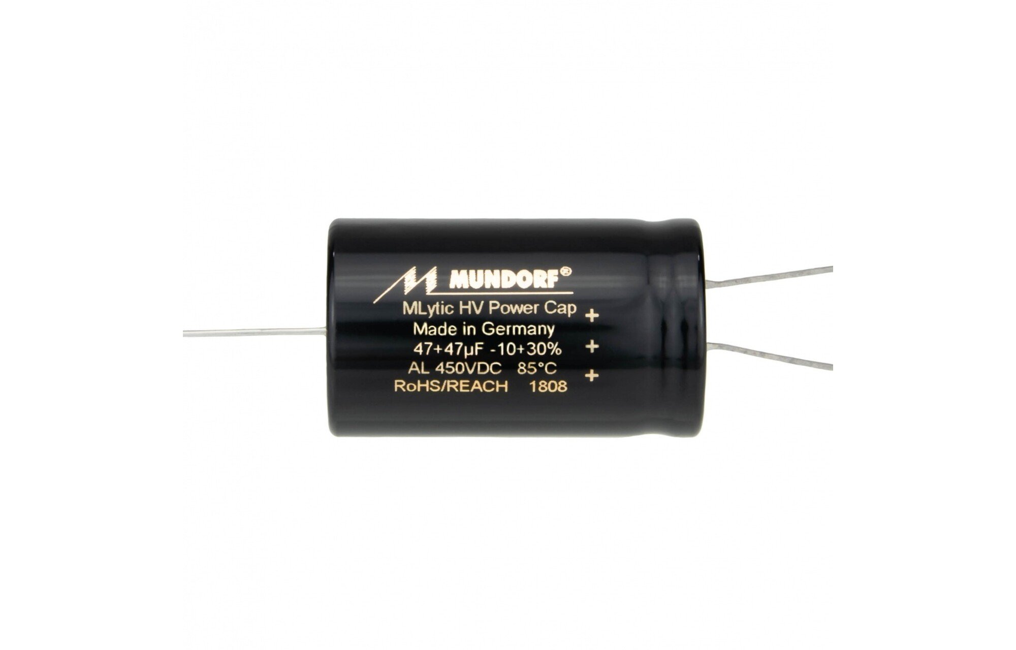 Mundorf MLAL450-47+47 | 47 +47 µF | 20% | 450 V | Mlytic HV teljesítménykondenzátor