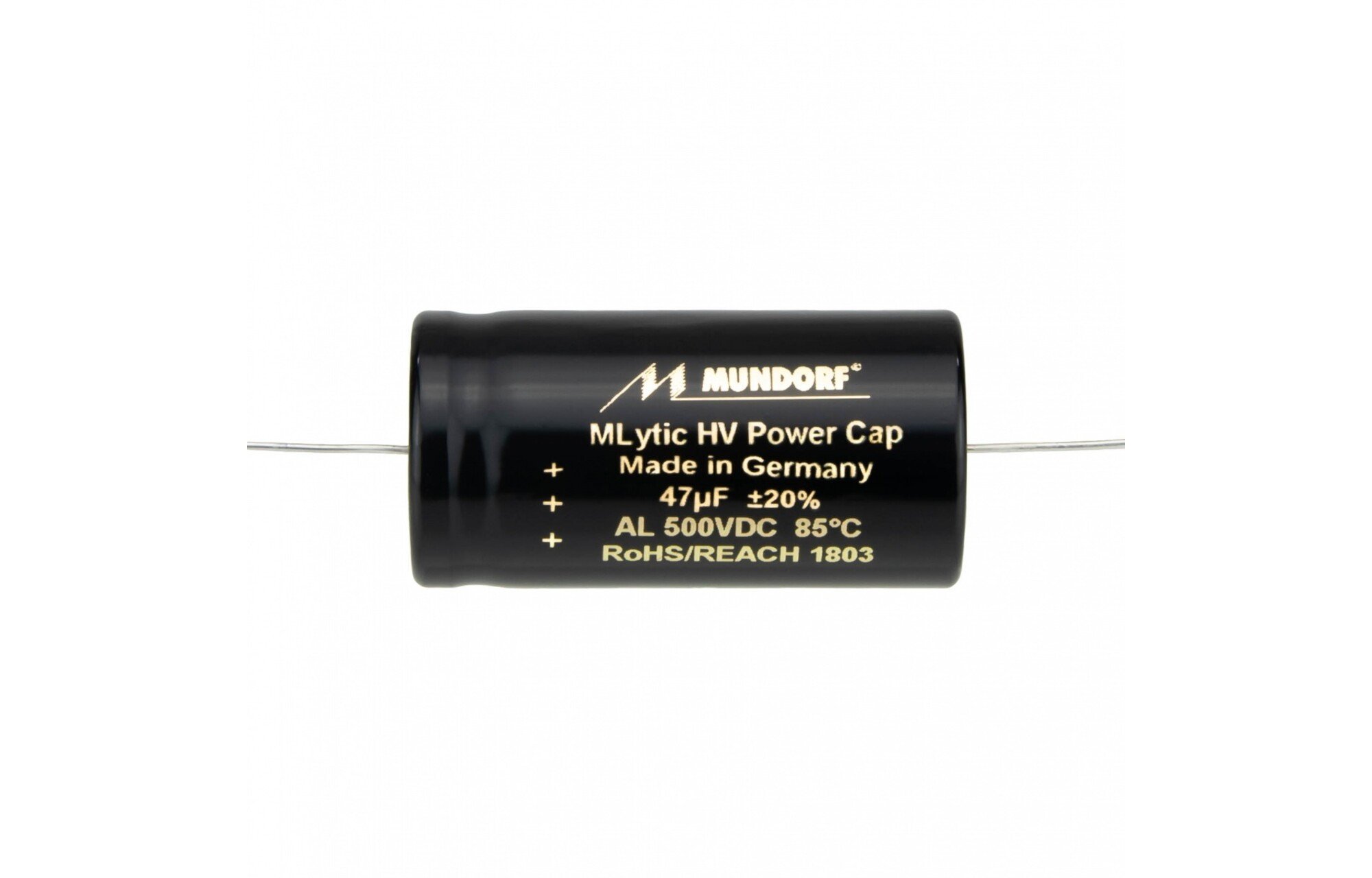 Mundorf MLAL500-47 | 47 µF | 20% | 500 V | Mlytic HV teljesítménykondenzátor
