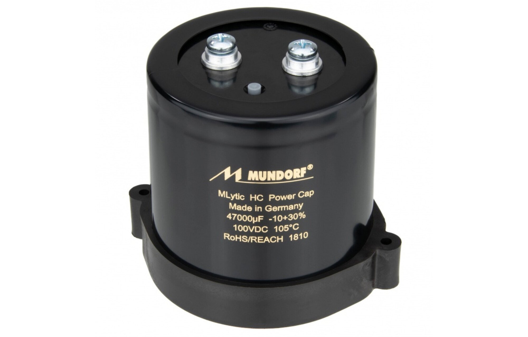 Mundorf MLHC100-33000 | 33000 µF | 20% | 100 V | Mlytic HC teljesítménykondenzátor
