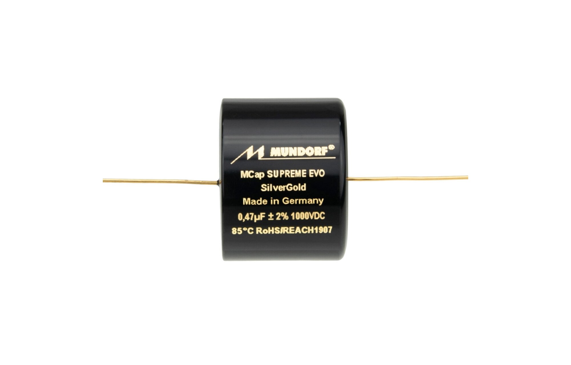 Mundorf SESG-0,33T2.1000 | 0,33 µF | 2% | 1000 V | Mcap SUPREME EVO SILVERGOLD olajkondenzátor