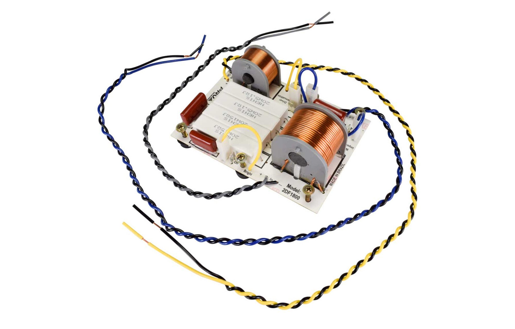 PRV Audio 2DF1800 2-utas hangszóró Összeszerelt keresztváltó 1800 Hz választható csillapítással