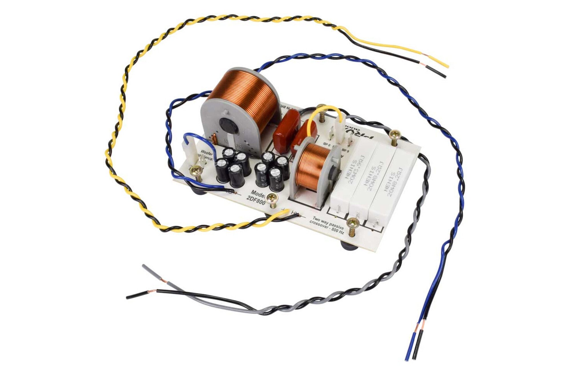 PRV Audio 2DF800 2-utas hangszóró Összeszerelt keresztváltó 800 Hz-es választható csillapítással