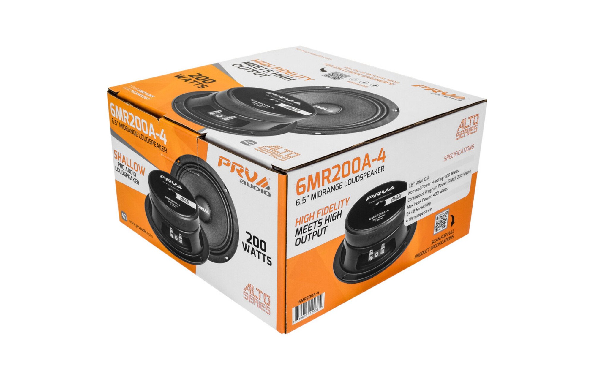 PRV Audio 6MR200A-4 középtartományú mélysugárzó