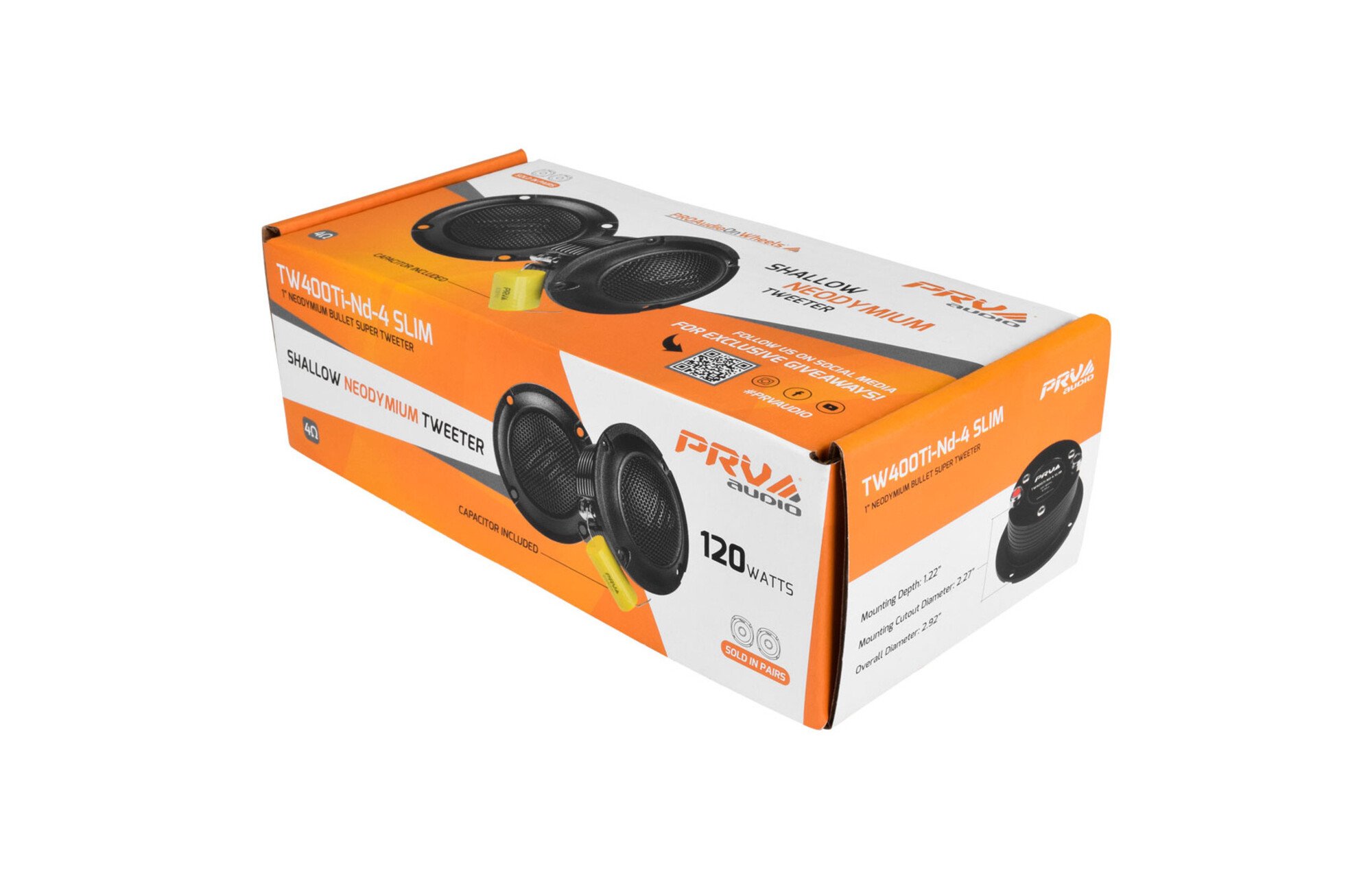 PRV Audio TW400TI-Nd-4 SLIM golyós szuper magassugárzó Pár