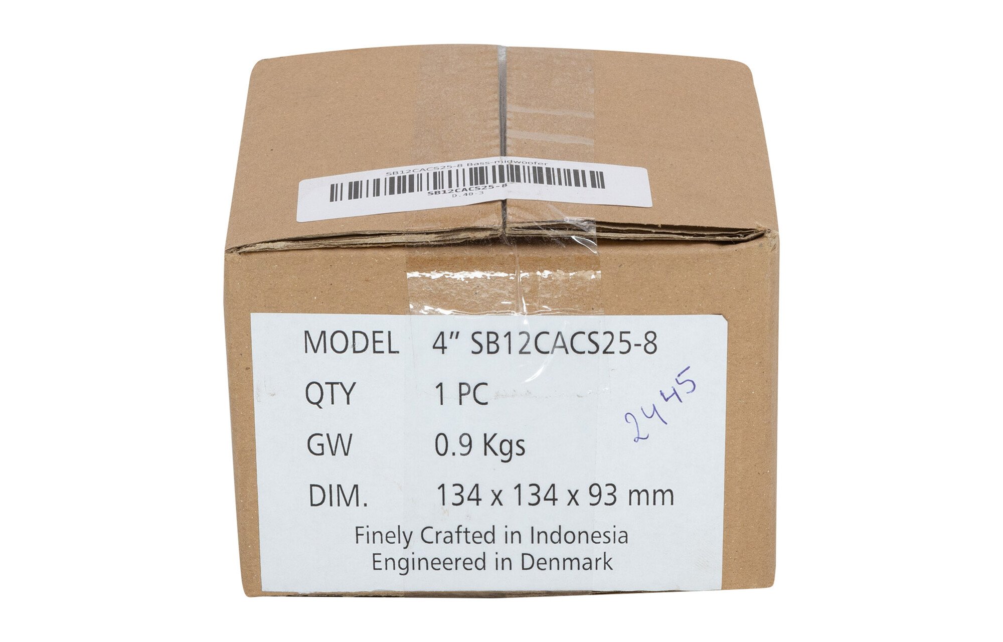 SB Acoustics SB12CACS25-8 4" kerámia mélysugárzó