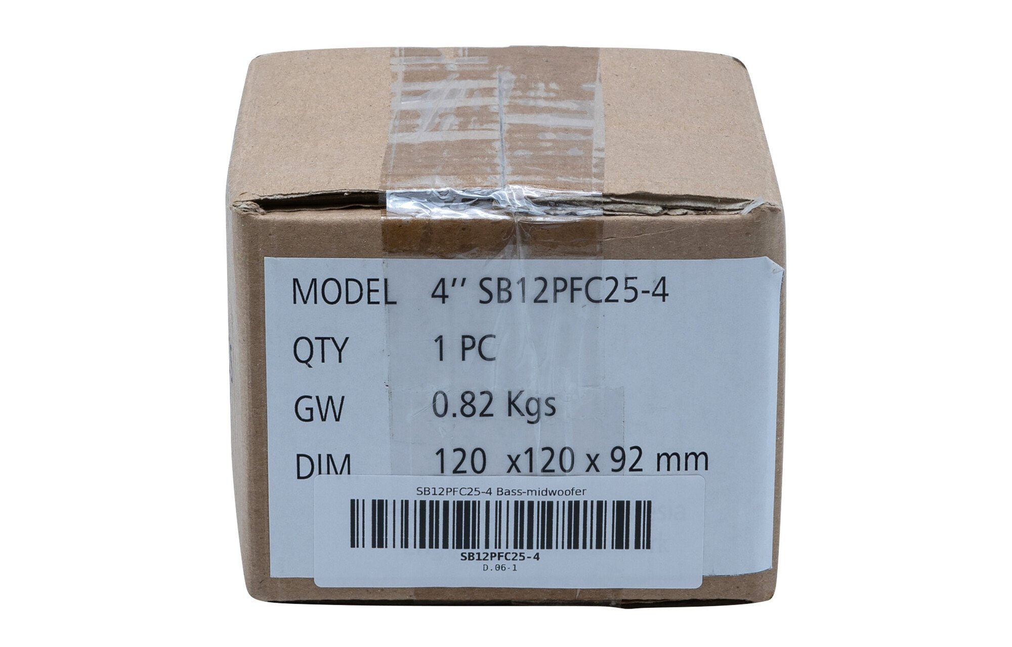 SB Acoustics SB12PFC25-4 4" nádrost kónusz mélyközépsugárzó