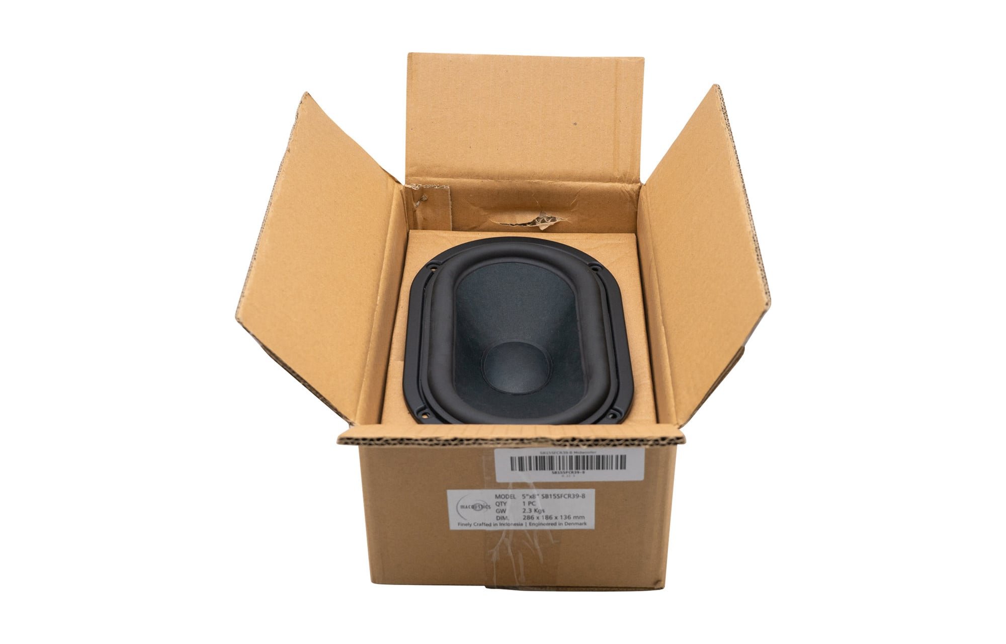 SB Acoustics SB15SFCR39-8 5x8" papír kónusz mélyközépsugárzó