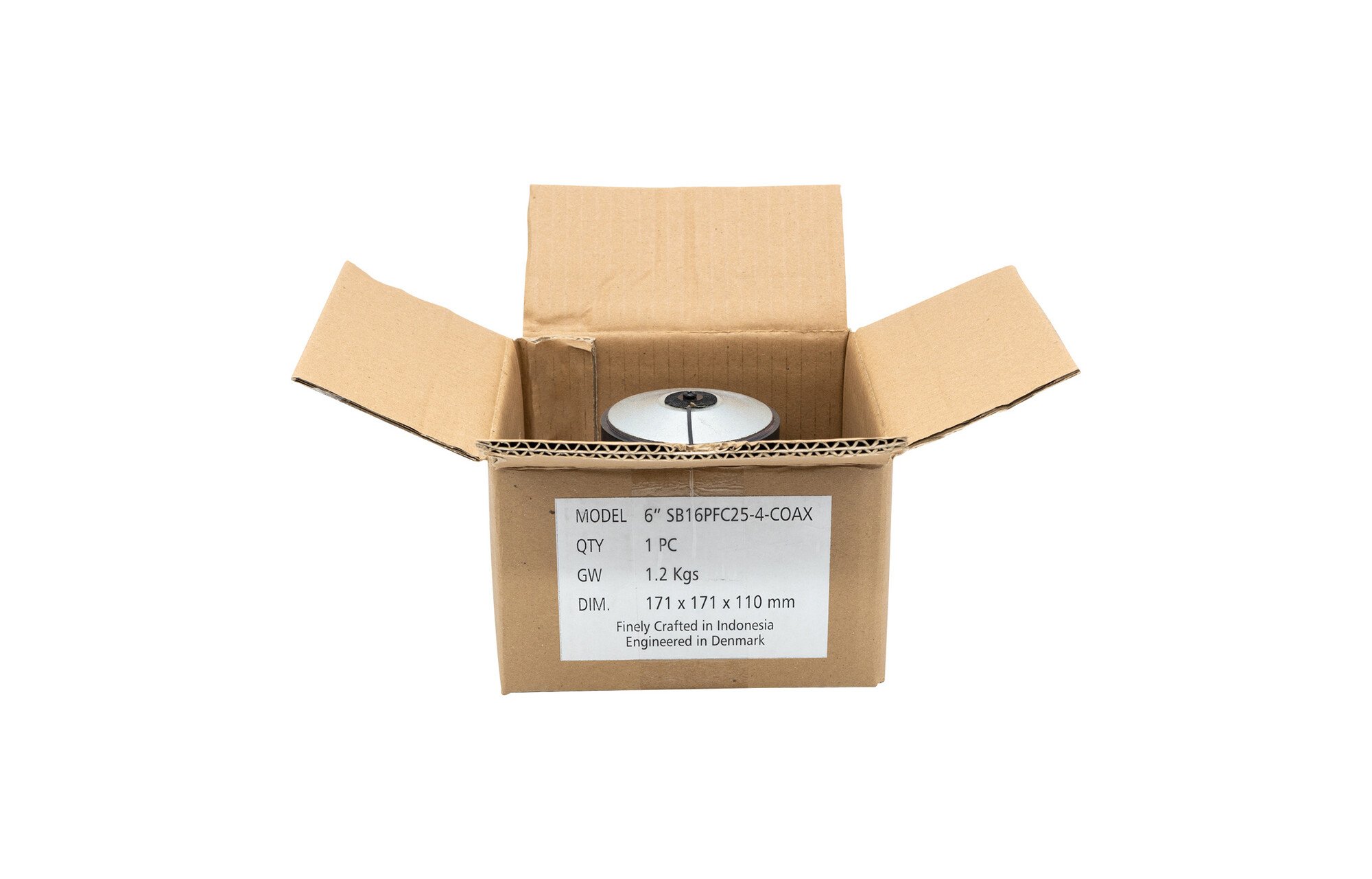 SB Acoustics SB16PFC25-4-COAX 6" papír kónusz Coaxial