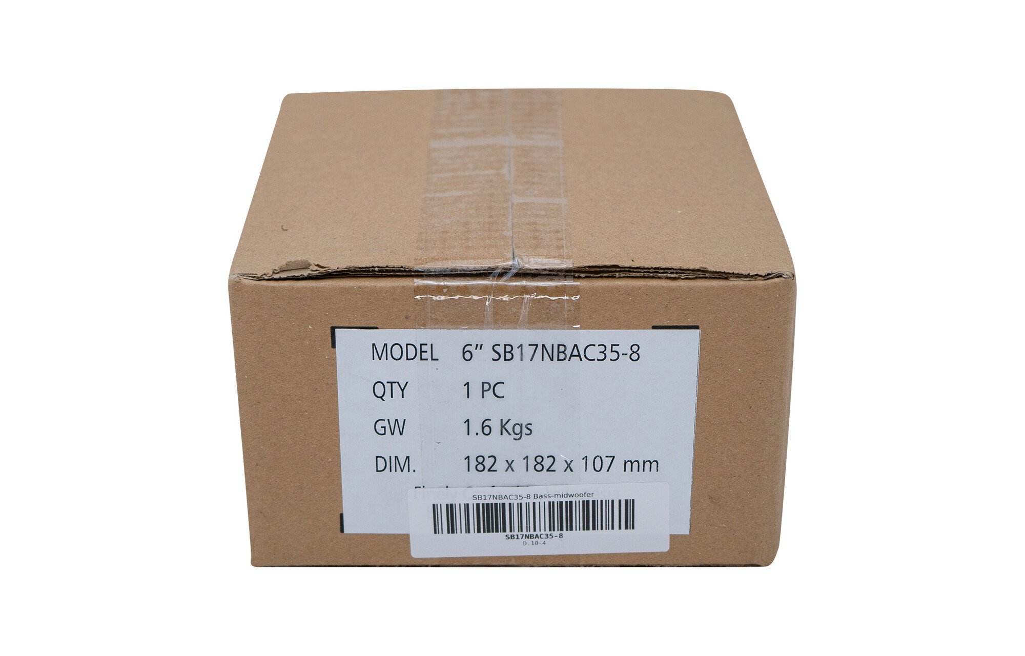 SB Acoustics SB17NBAC35-8 6" fekete Aluminium kónusz mélysugárzó