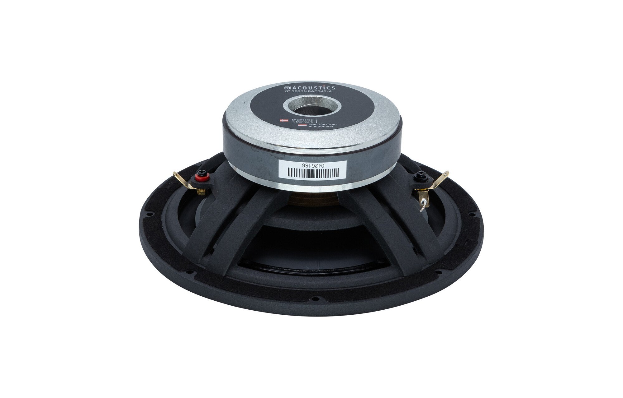 SB Acoustics SB23NBACS45-4 8" fekete Aluminium kónusz mélysugárzó