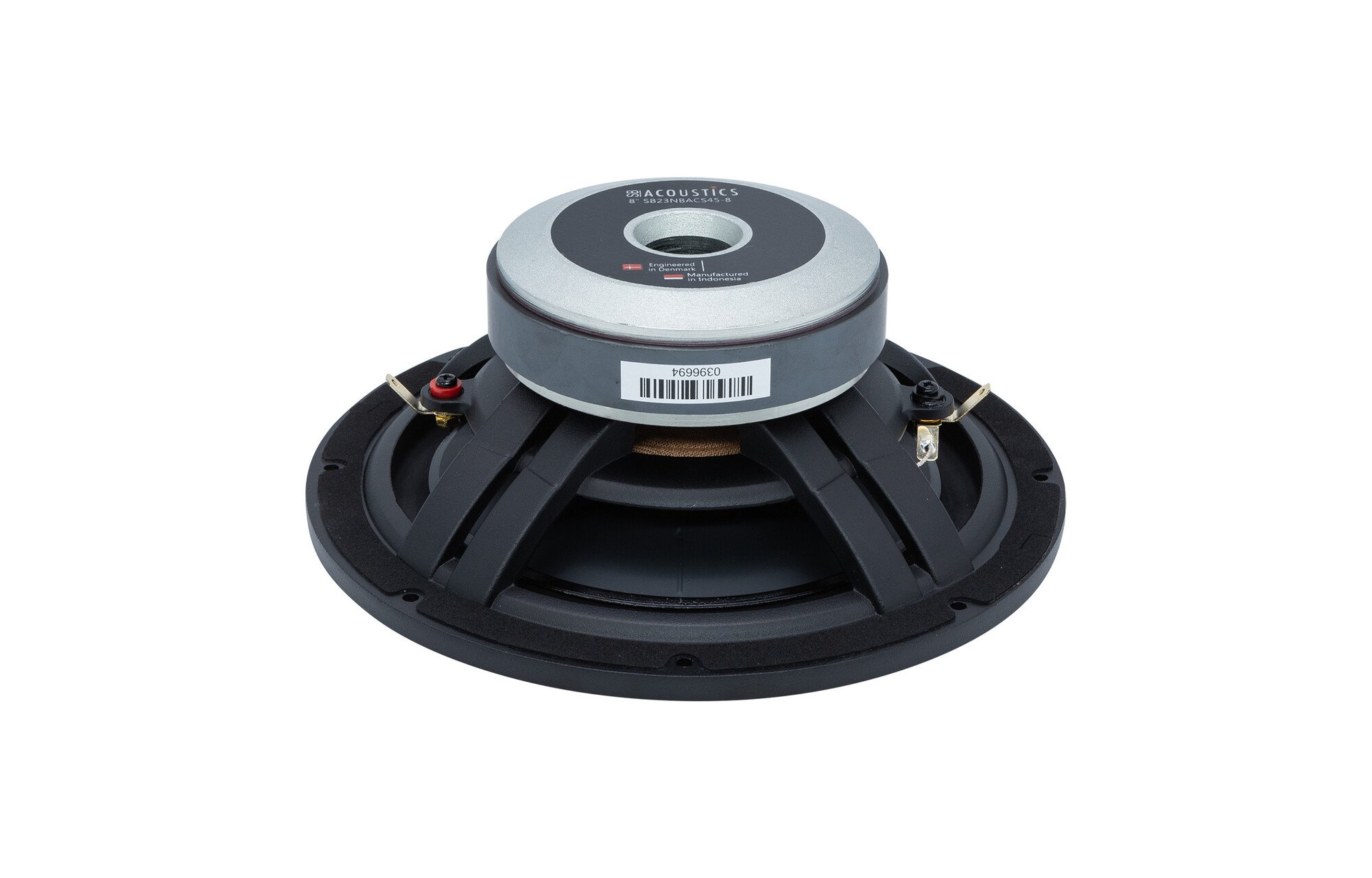 SB Acoustics SB23NBACS45-8 8" fekete Aluminium kónusz mélysugárzó