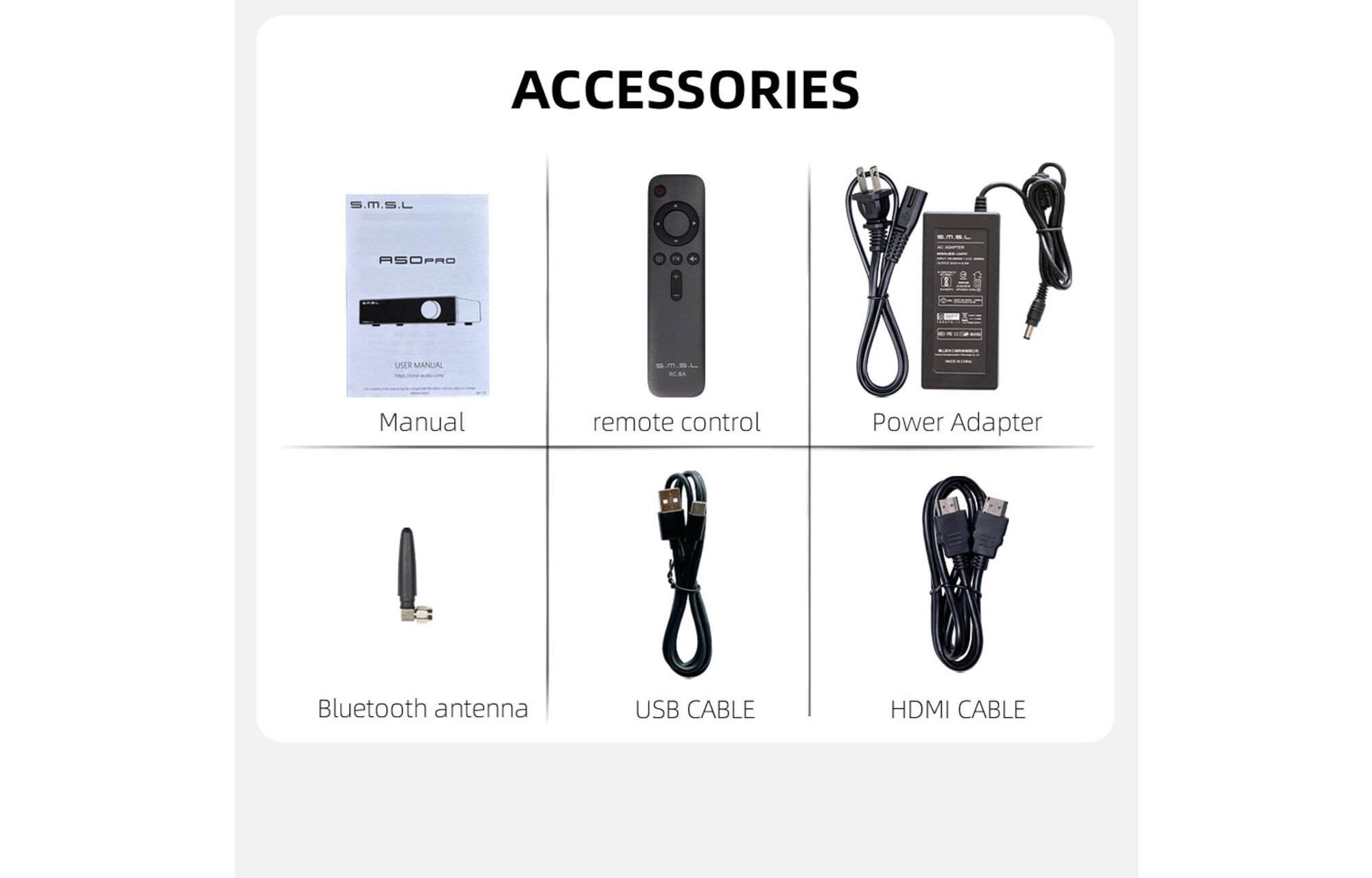 SMSL A50 mini sztereó erősítő Bluetooth 5.0