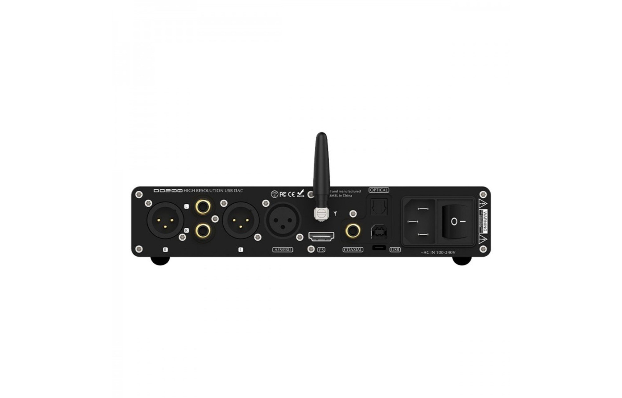 SMSL DO200 DAC 2x ES9068AS XMOS Bluetooth 5.0 LDAC 32bit DSD512 MQA