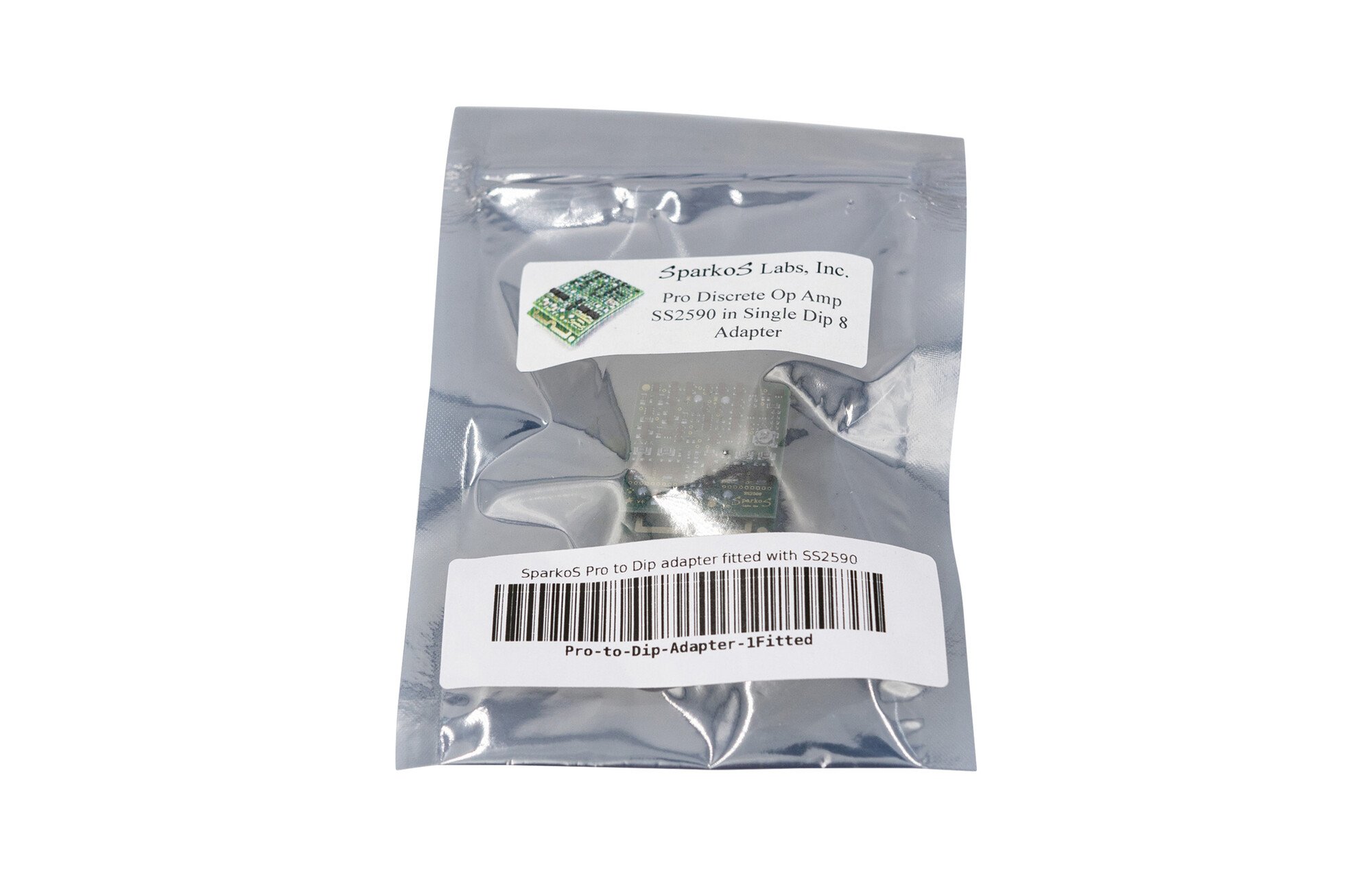 SparkoS PRO to DIP8 adapter SS2590-el szerelve