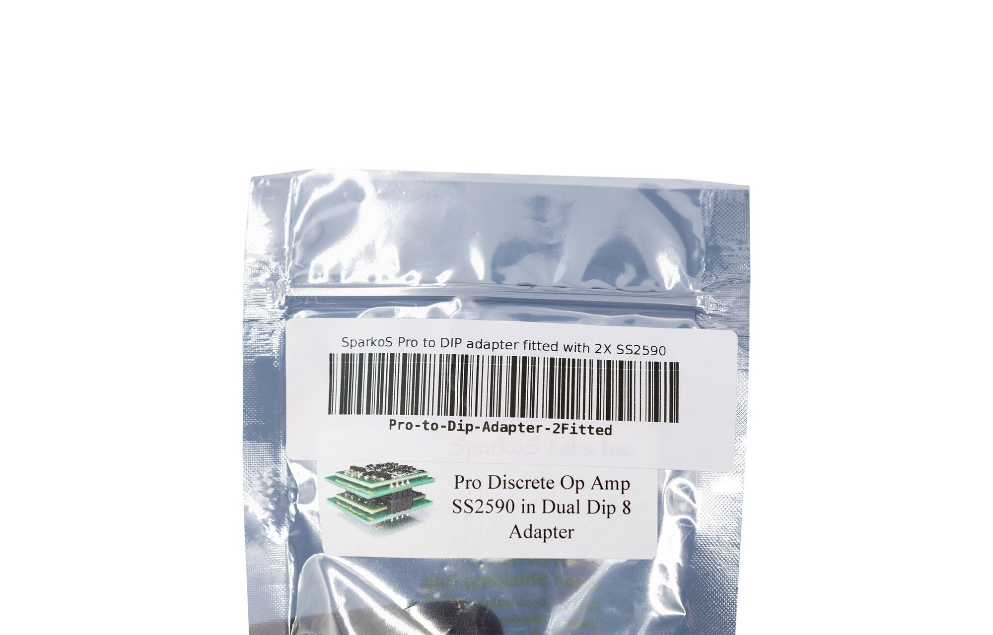SparkoS PRO to DIP8 adapter 2X SS2590-el szerelve