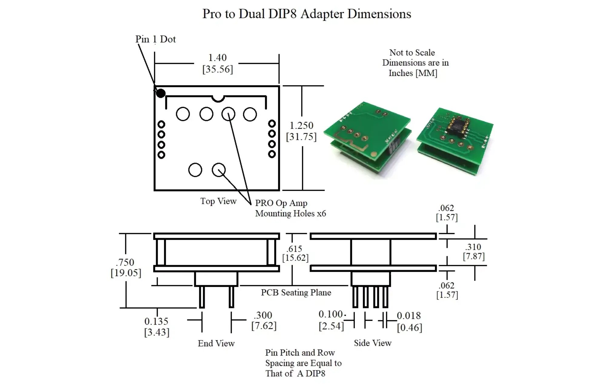 SparkoS PRO to Dual DIP8 adapter (csak adapter)