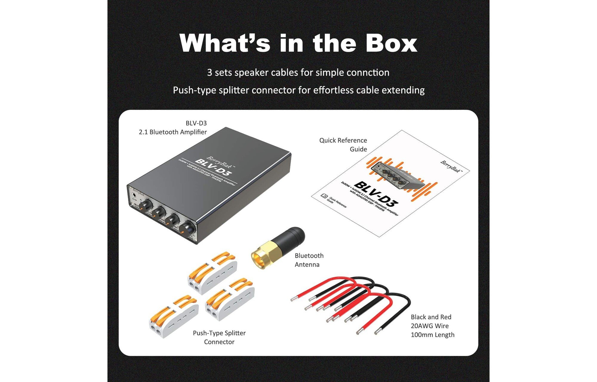 Sure Electronics BerryBak BLV-D3 erősítő w/bluetooth AA-AS32991