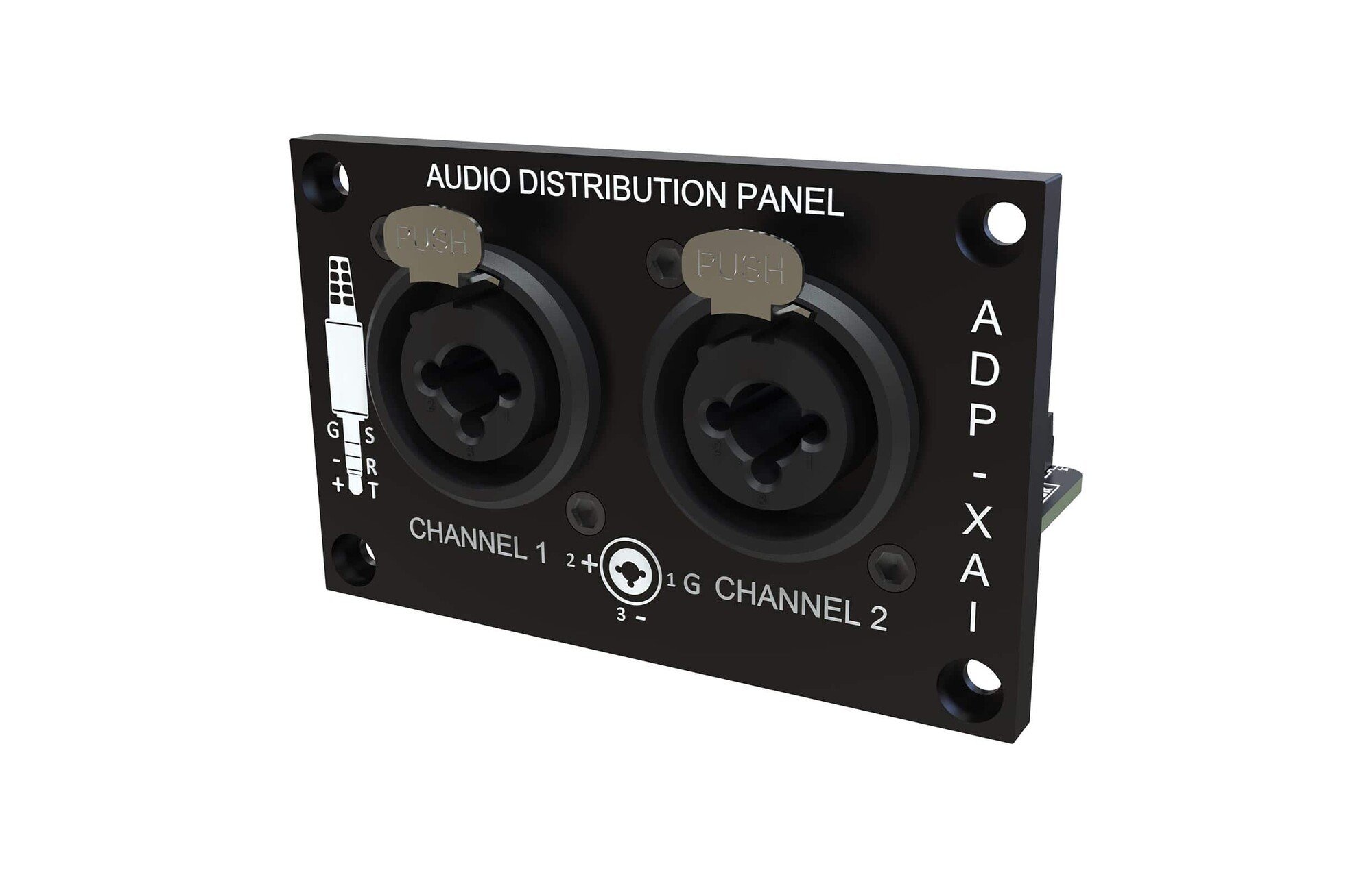 Sure Electronics AA-AA11432 ADP-XAI analóg bemeneti audio elosztó panel XLR / 6,35mm 1/4" TRS sztereó csatlakozóval