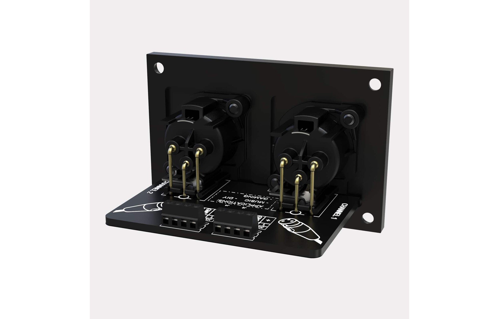 Sure Electronics AA-AA11433 ADP-XAO analóg kimeneti audio elosztó panel XLR 4mm alumínium
