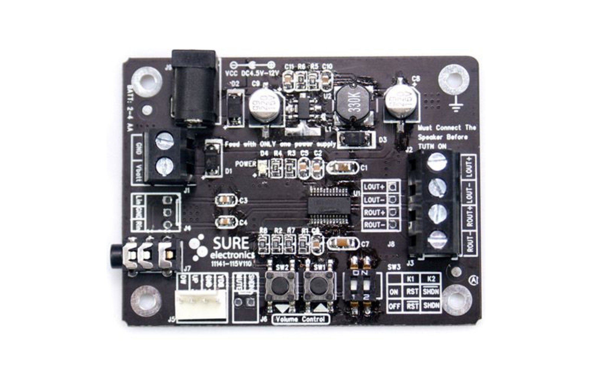 Sure Electronics AA-AB32131 2x2W 4 Ohm Class D Audio erősítő lap