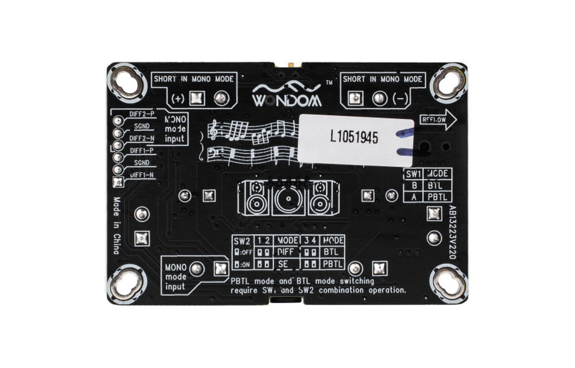 Sure Electronics AA-AB32231 2x8W 4 Ohm-os D osztályú audio erősítő kártya - TPA3110