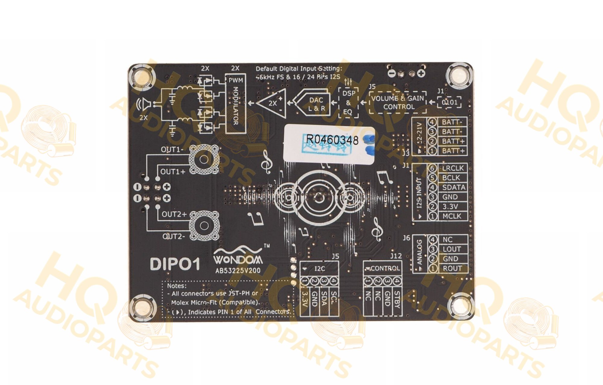 Sure Electronics AA-AB32255 erősítőmodul 2 X 30 Watt D osztályú DAC-kal - TAS5756