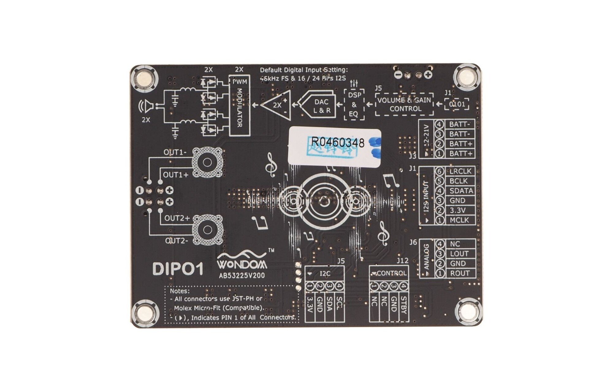 Sure Electronics AA- AB32255 versterkermodul 2 X 30 Watt D osztályú DAC-kal - TAS5756