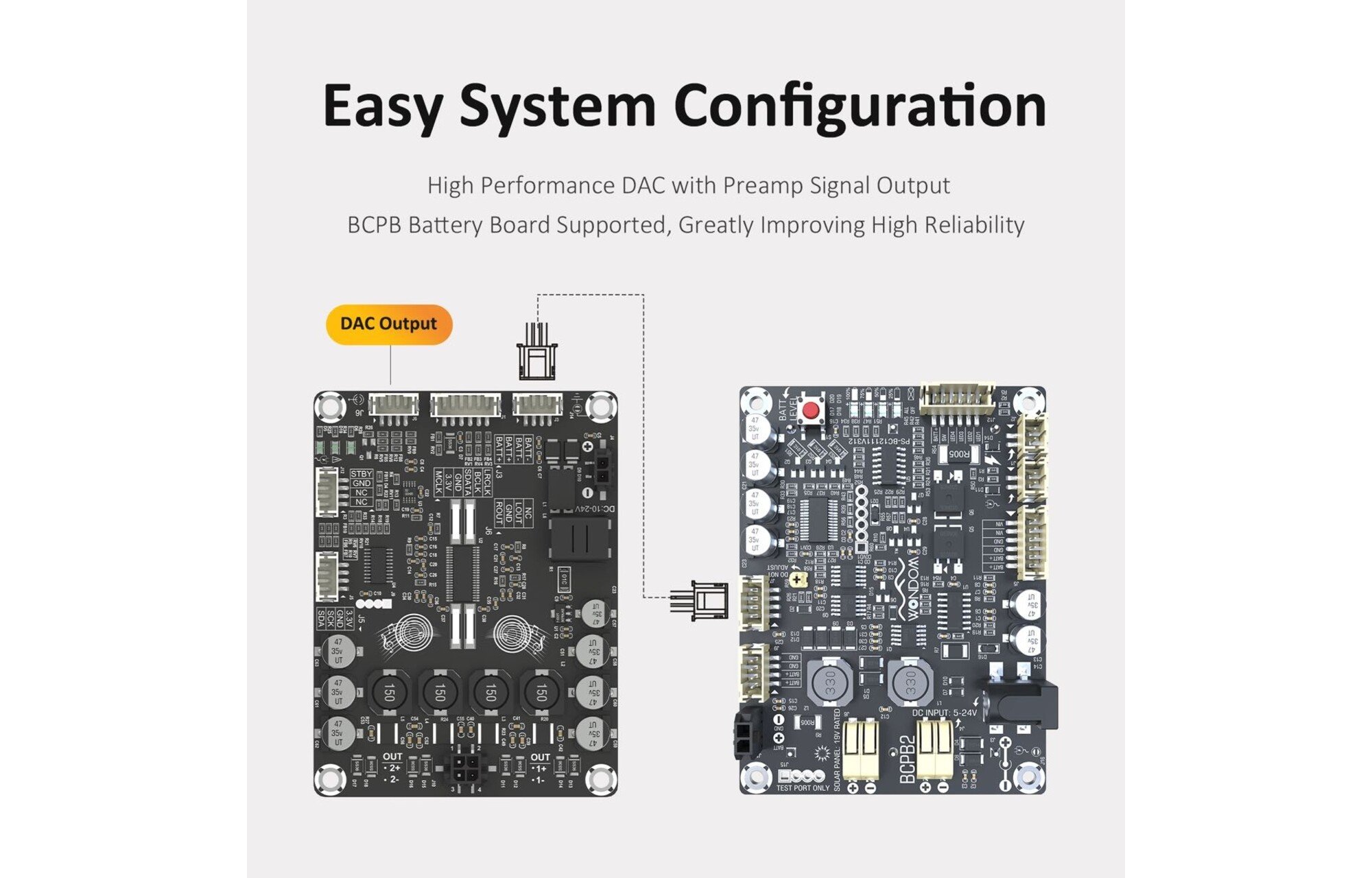 Sure Electronics AA-AB32257 2 x 50 wattos tiszta digitális audio erősítő modul - DIPO2