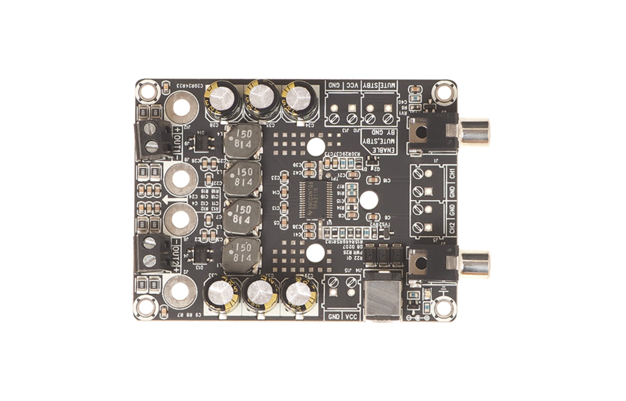 Sure Electronics AA-AB32472 2x30W 8 Ohm D osztályú audio erősítő lap - TDA7498E AA-AB32472 2x30W 8 Ohm D osztályú audio erősítő lap - T-Amp TPA3118