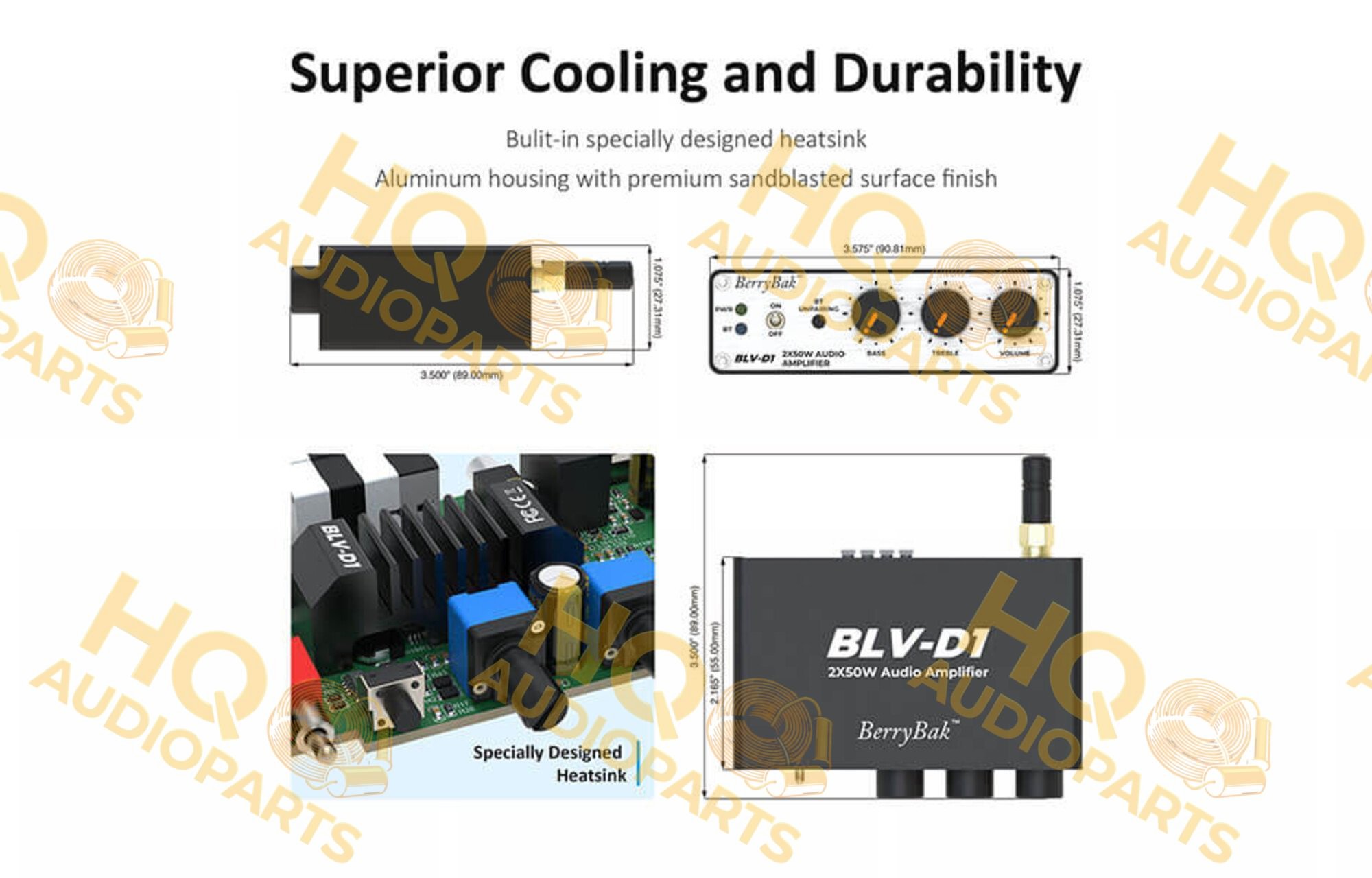 Sure Electronics BerryBak BLV-D1 2x50W Bluetooth erősítőmodul