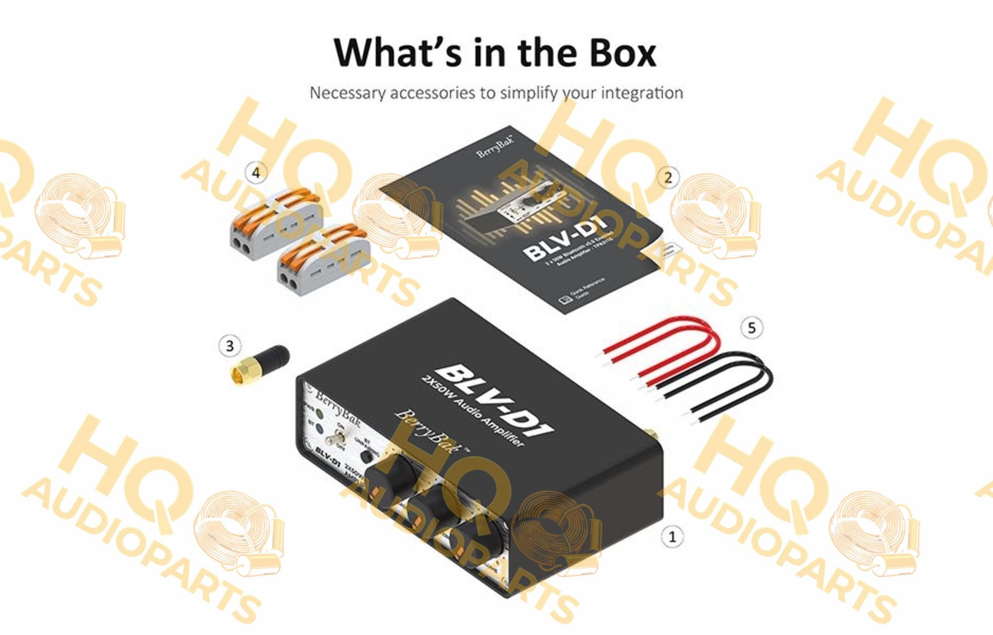 Sure Electronics BerryBak BLV-D1 2x50W Bluetooth erősítőmodul
