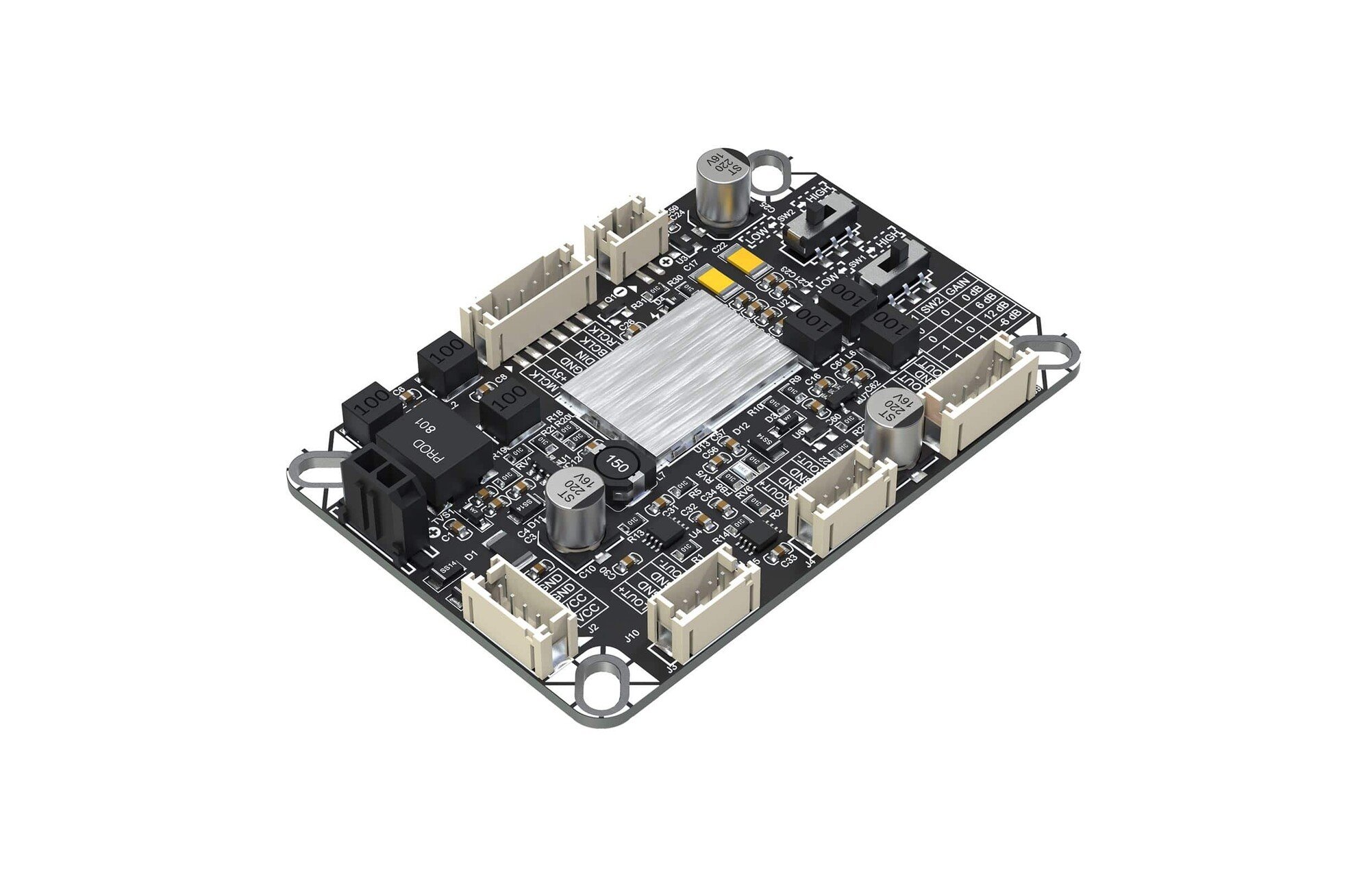 Sure Electronics AA-AB41166 ASCM-D2A-PCM5122 I2S-ről analóg egyvégű differenciális XLR DAC jelátvivőre történő átvitel